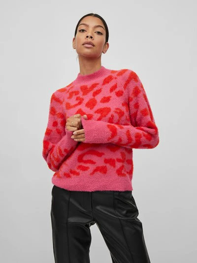 Leo Knit Jumper (Pink) - Image 4