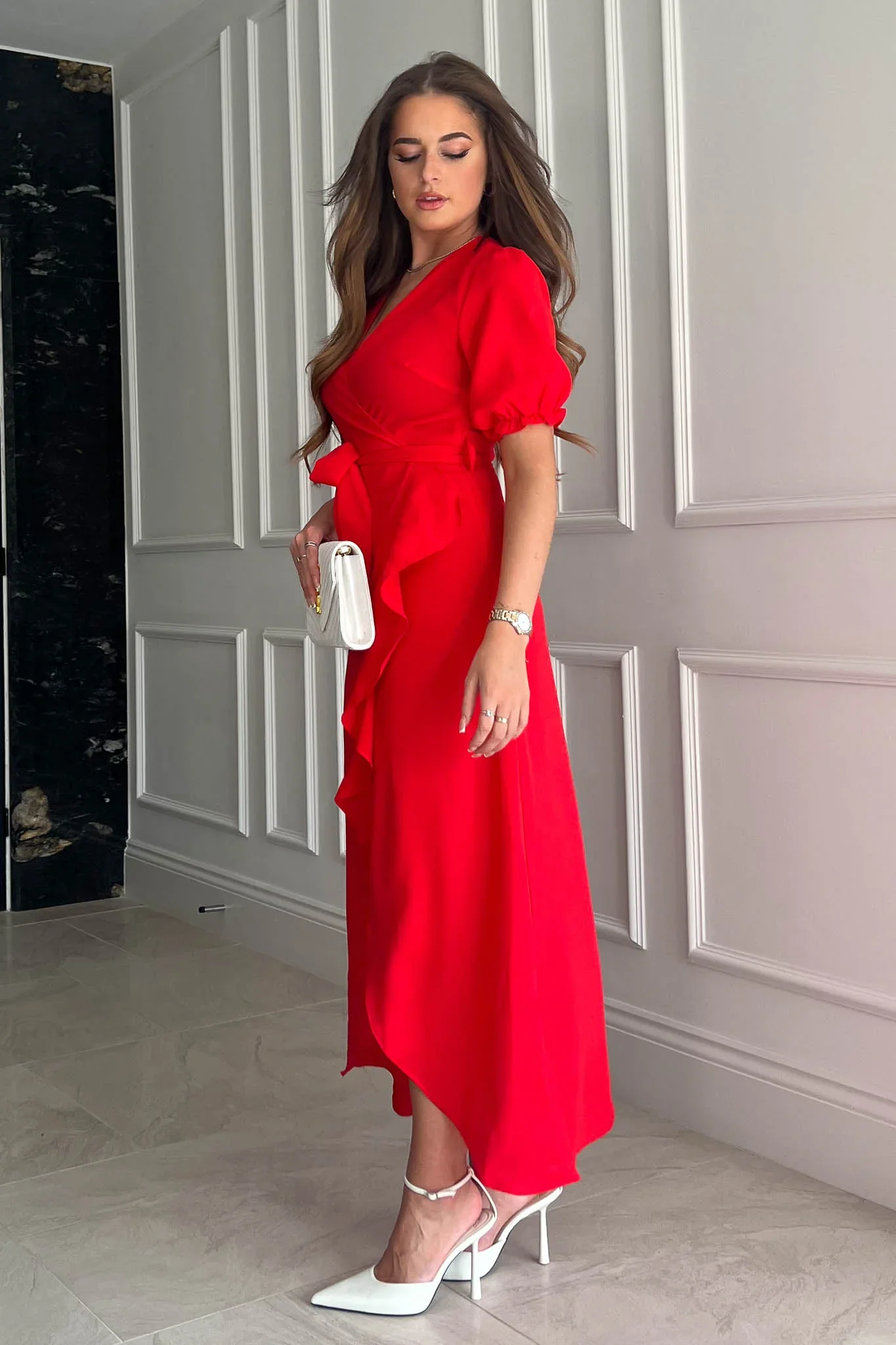 LEONA DRESS (RED) - Image 2