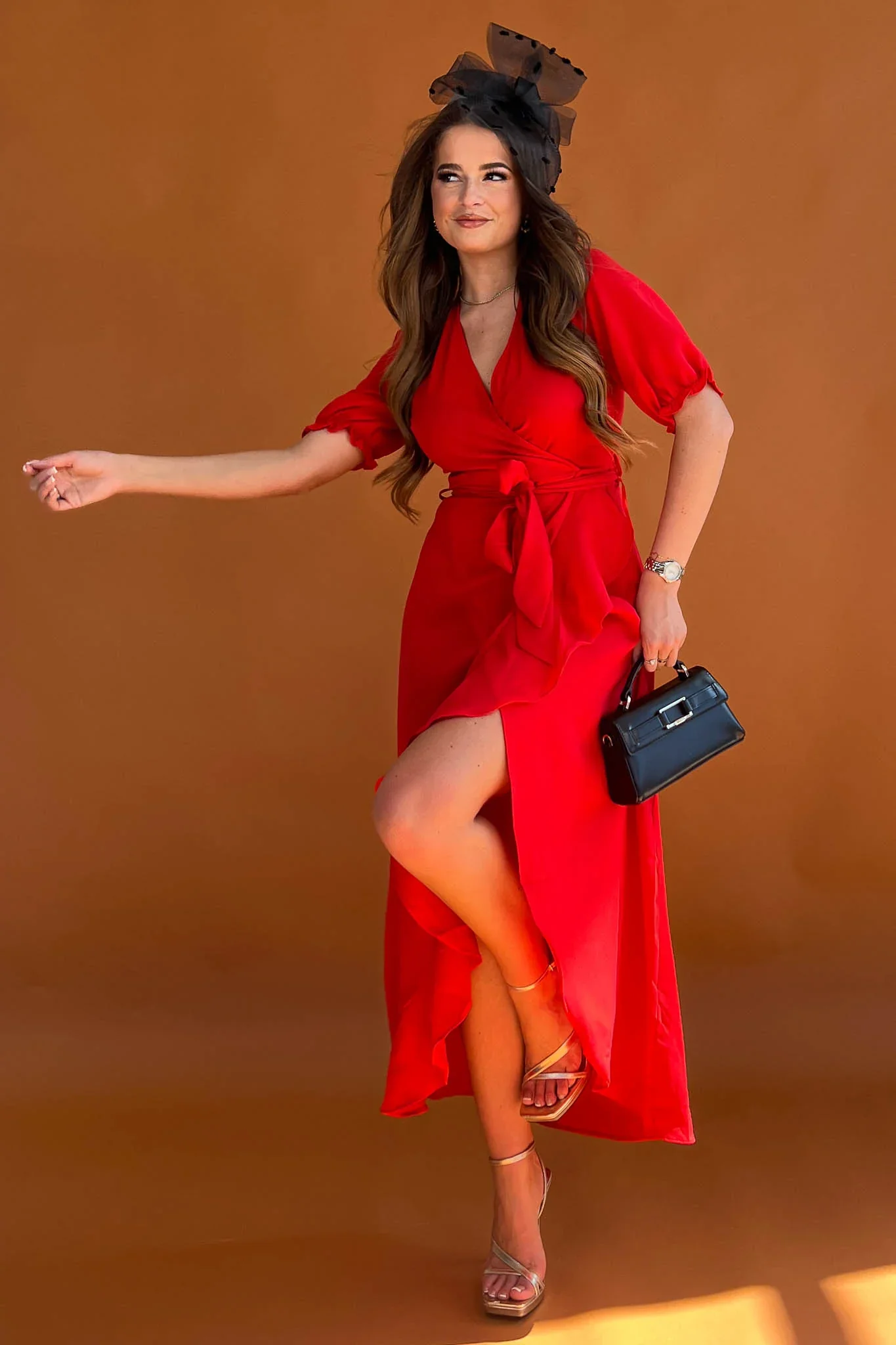LEONA DRESS (RED) - Image 4