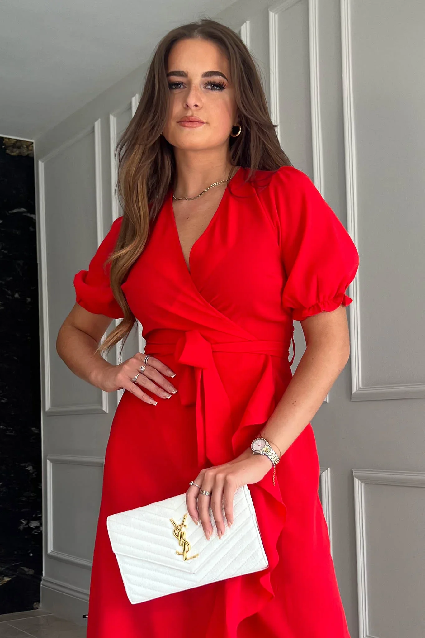 LEONA DRESS (RED) - Image 7