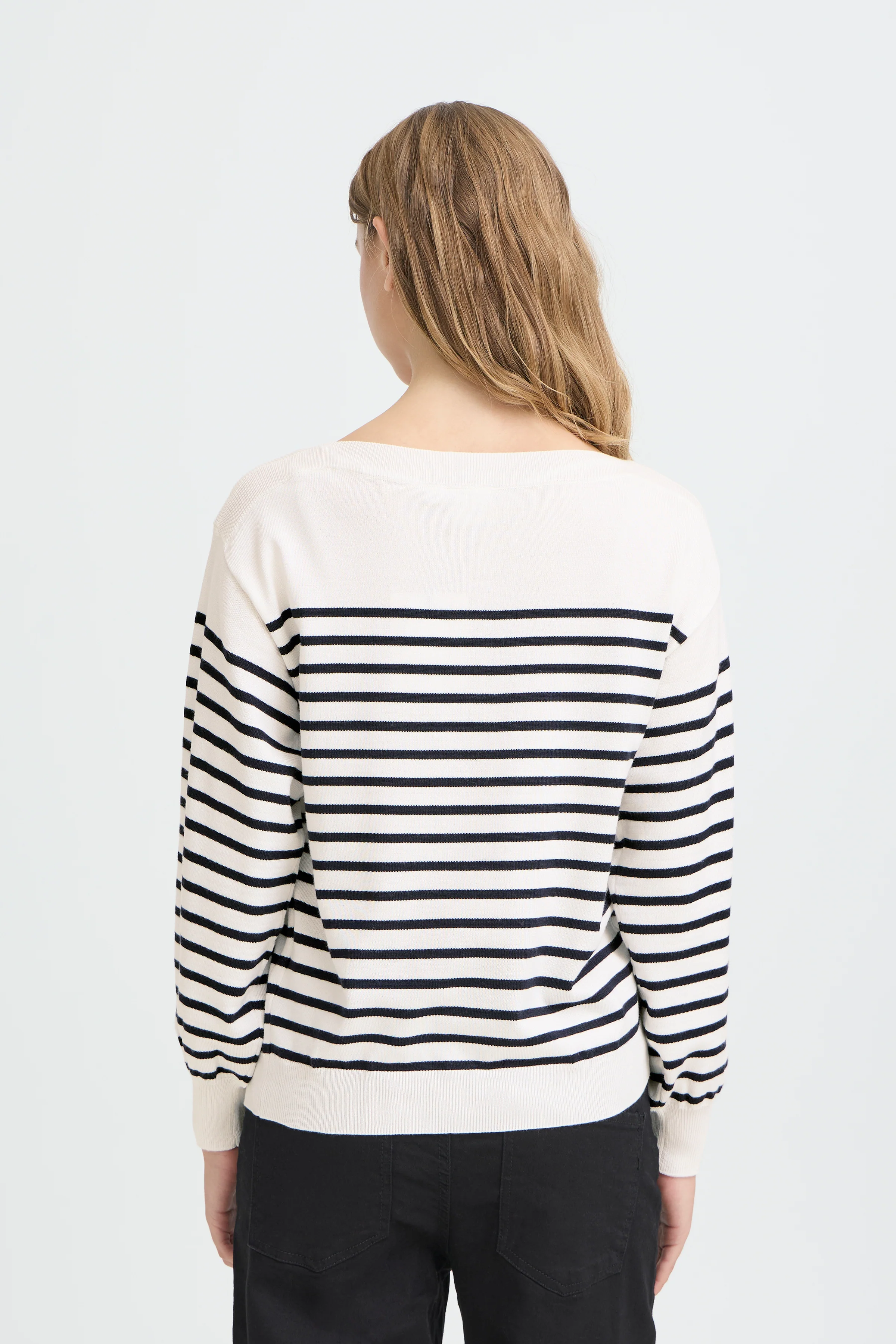 Lexi Jumper (White/Stripes) - Image 2
