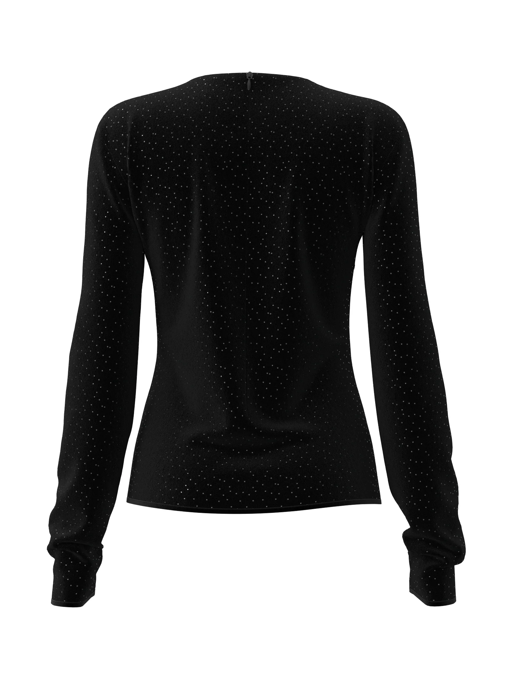Liddy Velvet Rhinestone Top (Black/Rhinestone) - Image 2