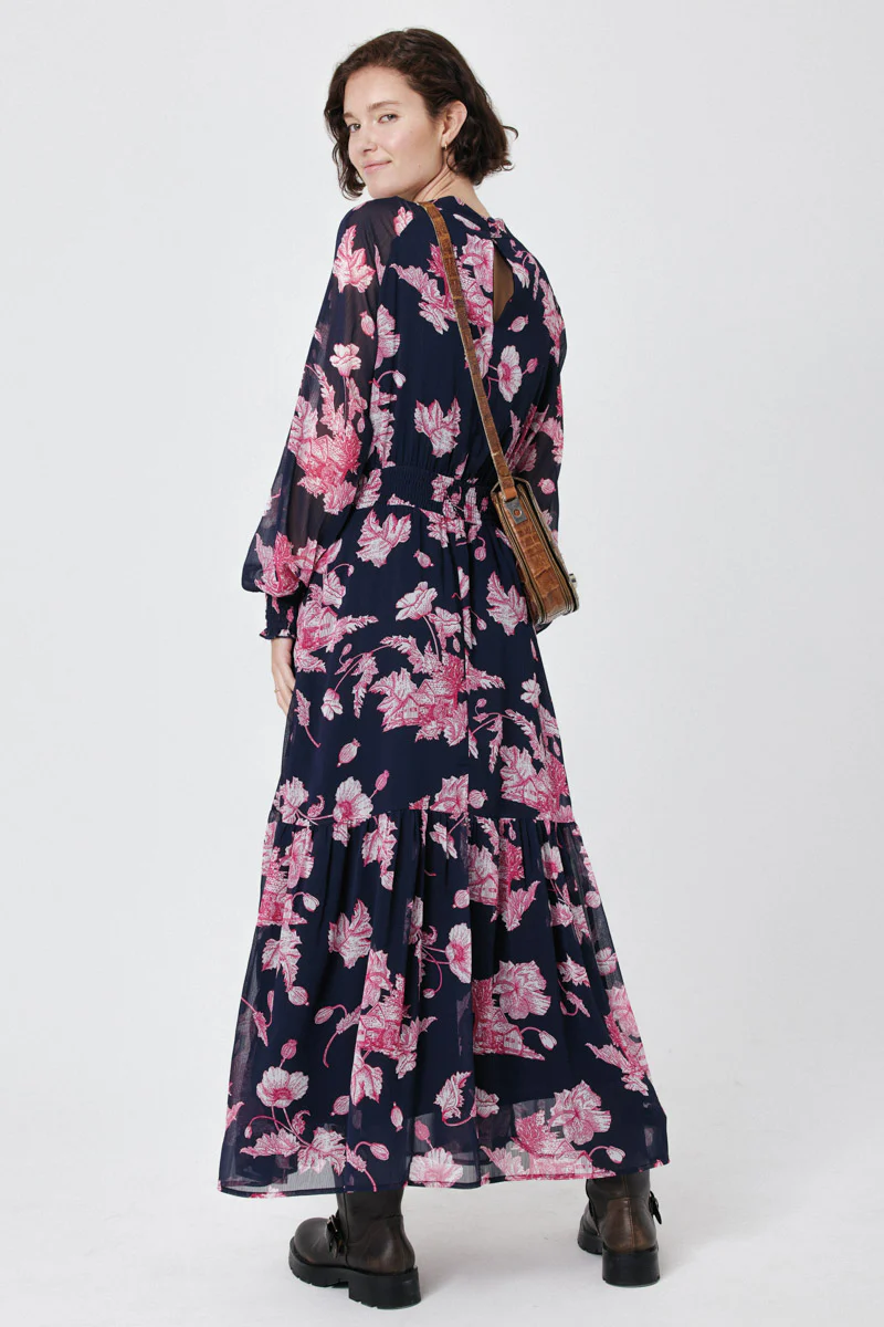 Lilou Maxi Dress (Navy) - Image 5