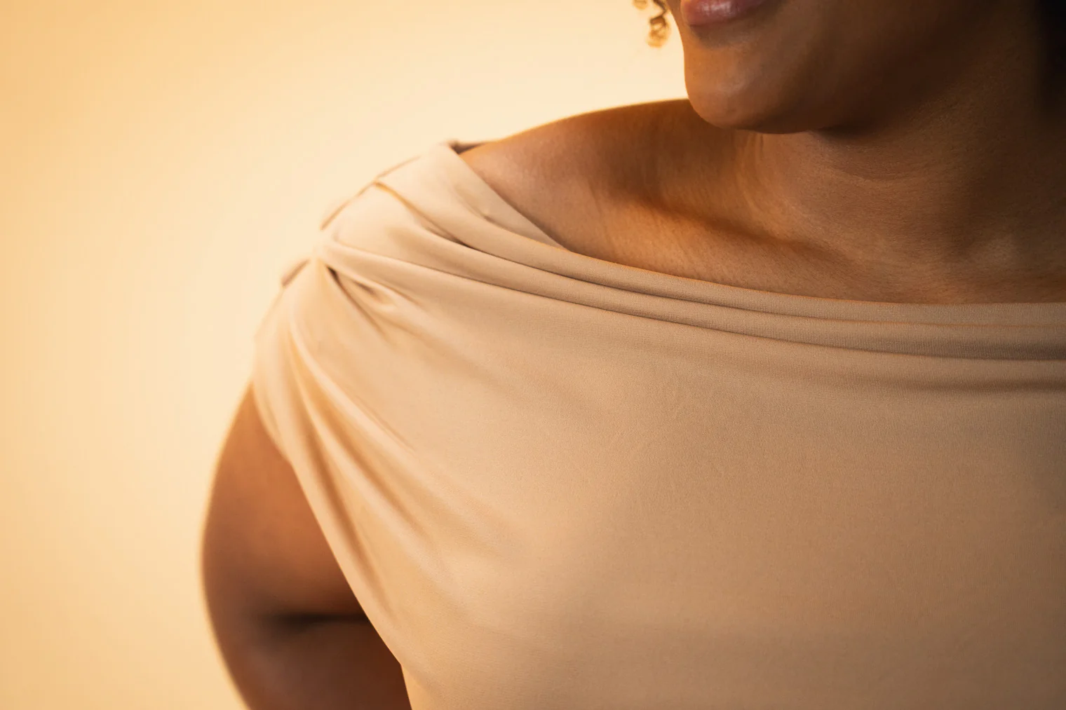 Lily Cowl Top (Taupe) - Image 8