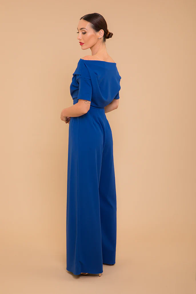 LIMA CREPE JUMPSUIT (COBALT) - Image 3