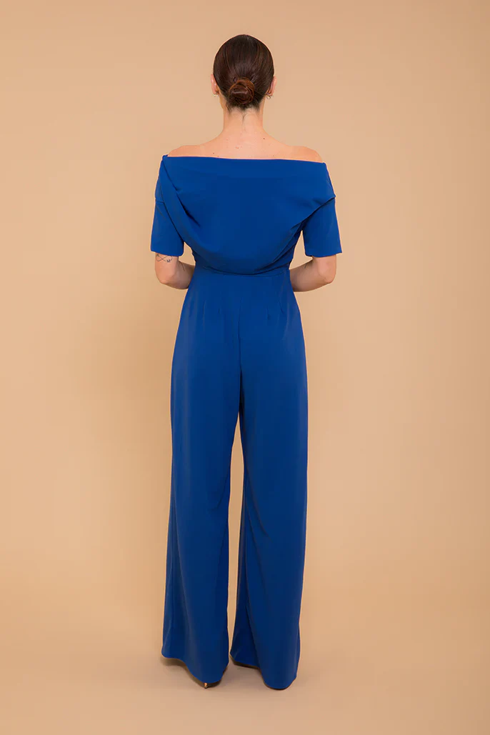 LIMA CREPE JUMPSUIT (COBALT) - Image 5