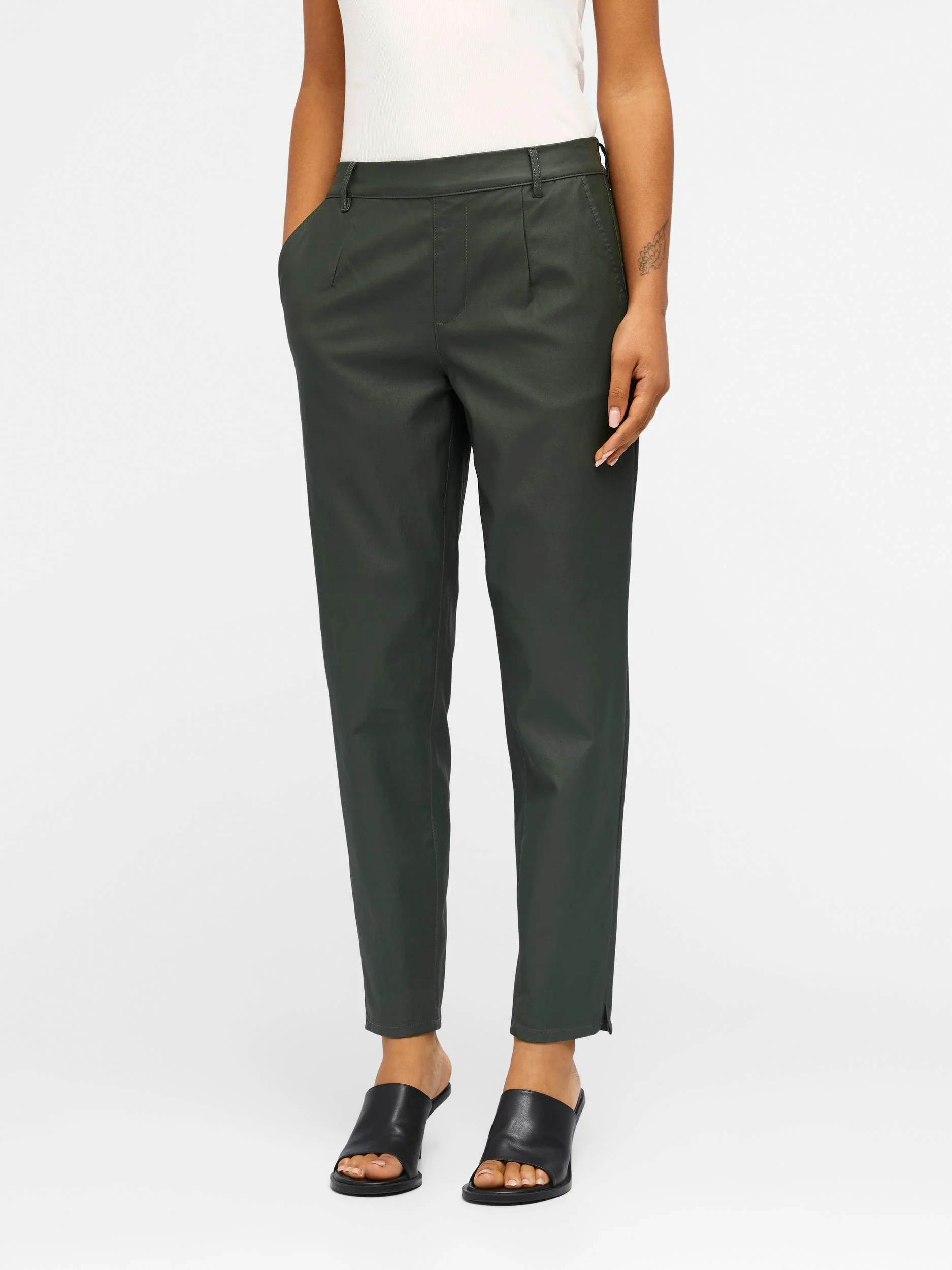 LISA COATED PANTS (DUFFLE BAG GREEN) - Image 2