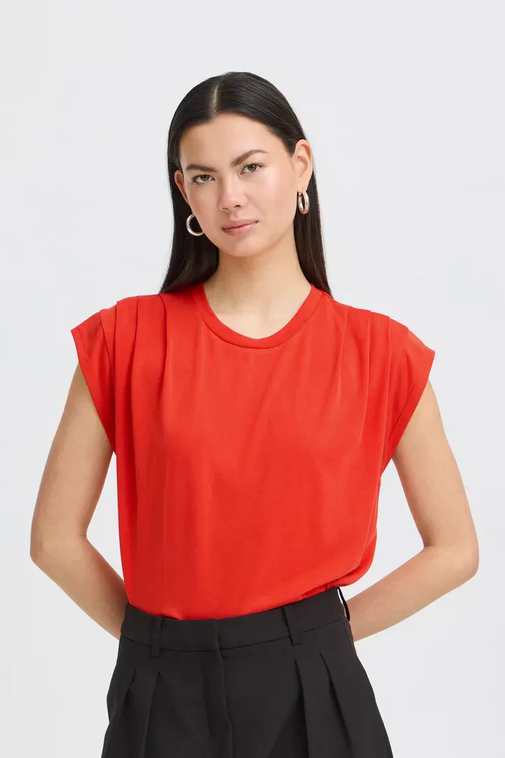 Lisa T-Shirt (Fiery Red) - Image 2