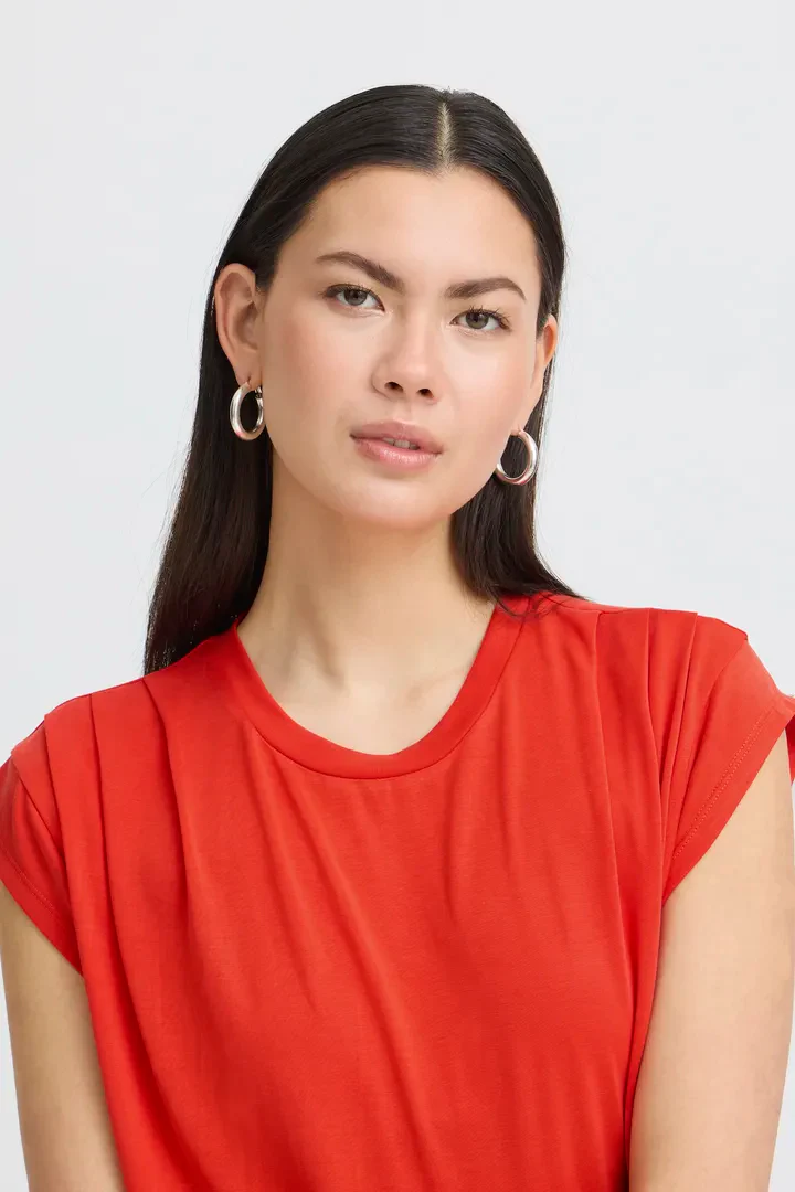 Lisa T-Shirt (Fiery Red) - Image 3
