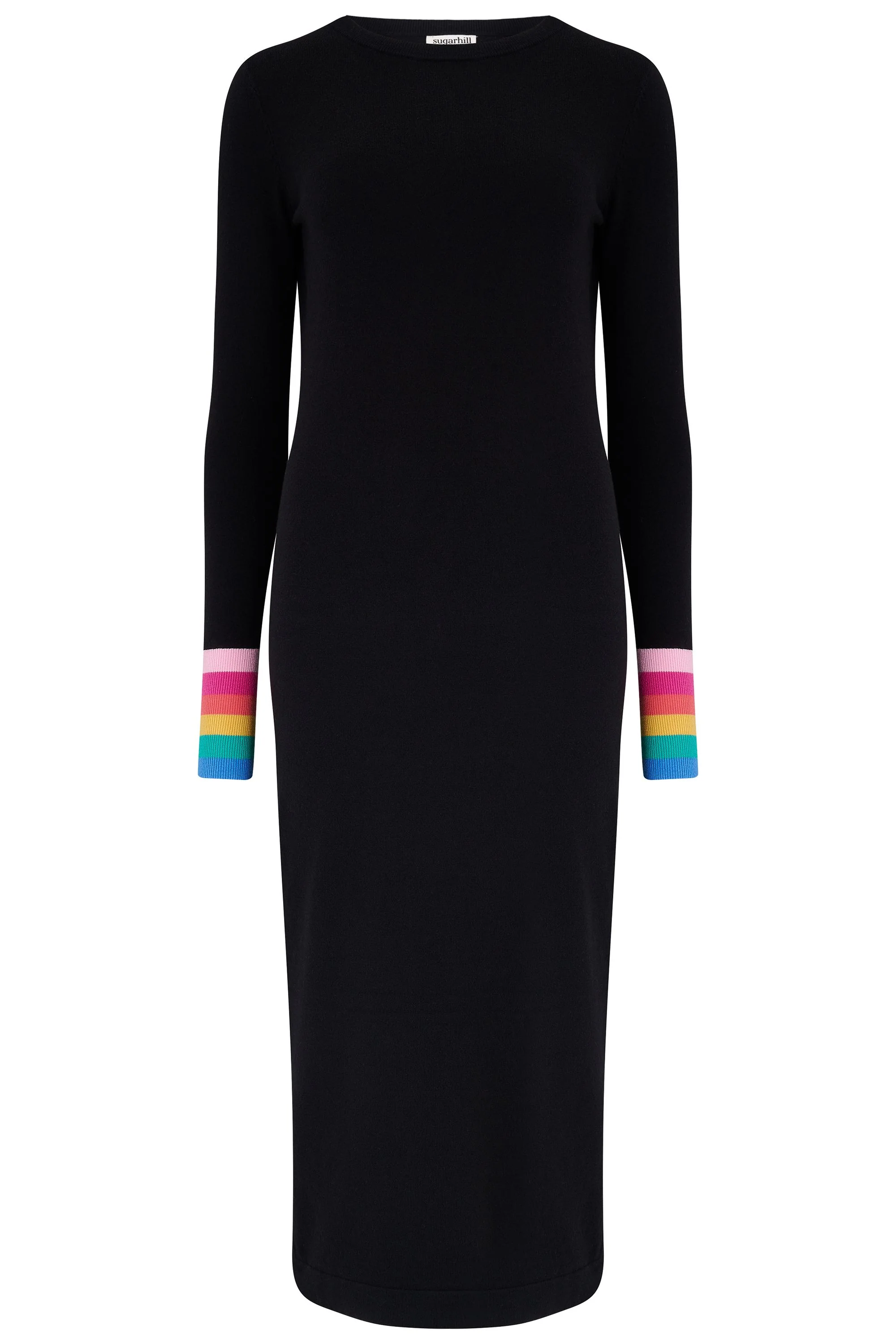 LISELLE MIDI KNIT DRESS (BLACK) - Image 7