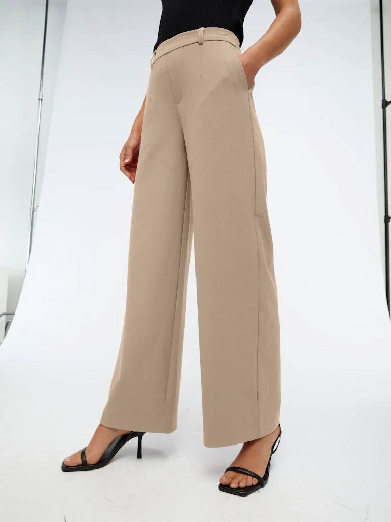 Lissey Wide Leg Pants (Humus) - Image 4