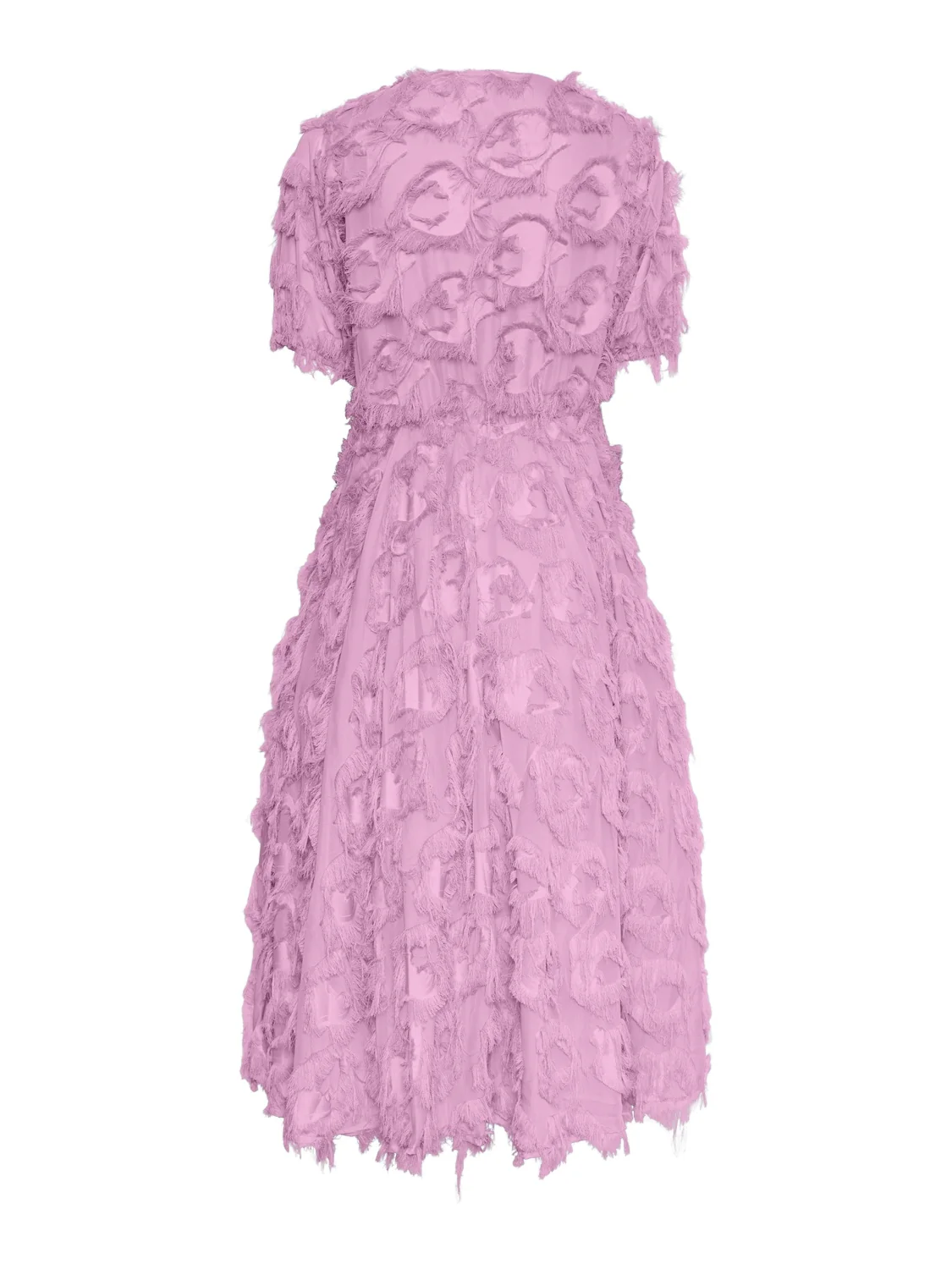 Liza Fringed Midi Dress (Pastel Lavender) - Image 5
