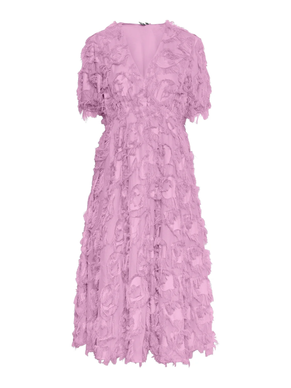 Liza Fringed Midi Dress (Pastel Lavender) - Image 6