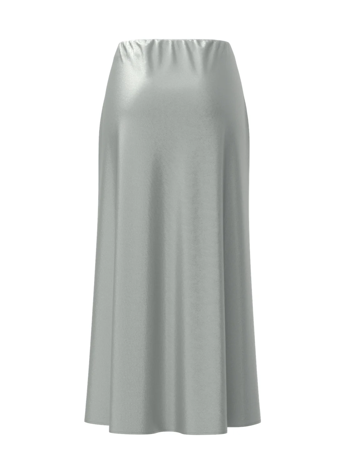 Liza High Waisted Skirt (Silver) - Image 5