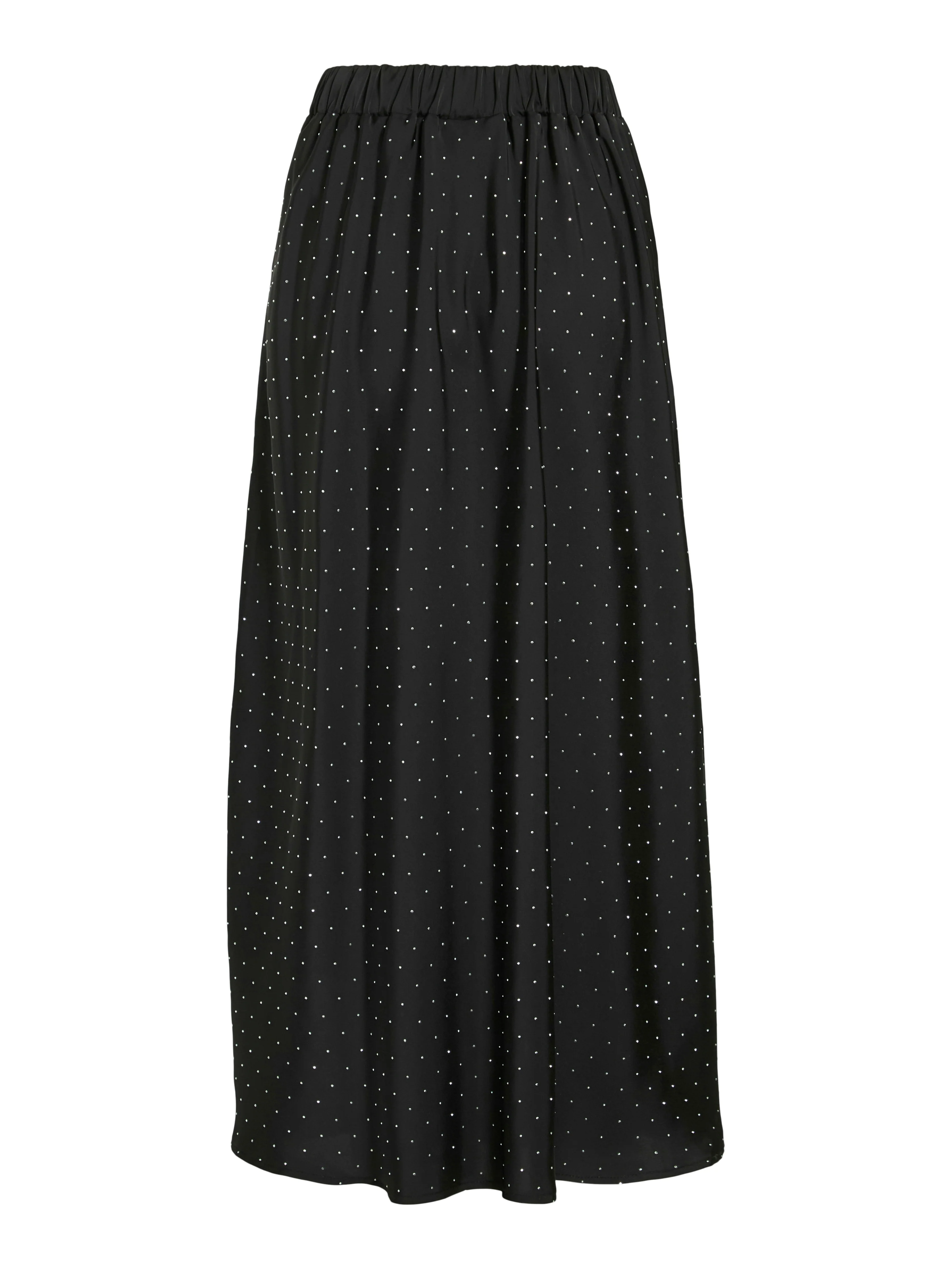 Liza Rhinestone Midi Skirt (Black Beauty) - Image 3