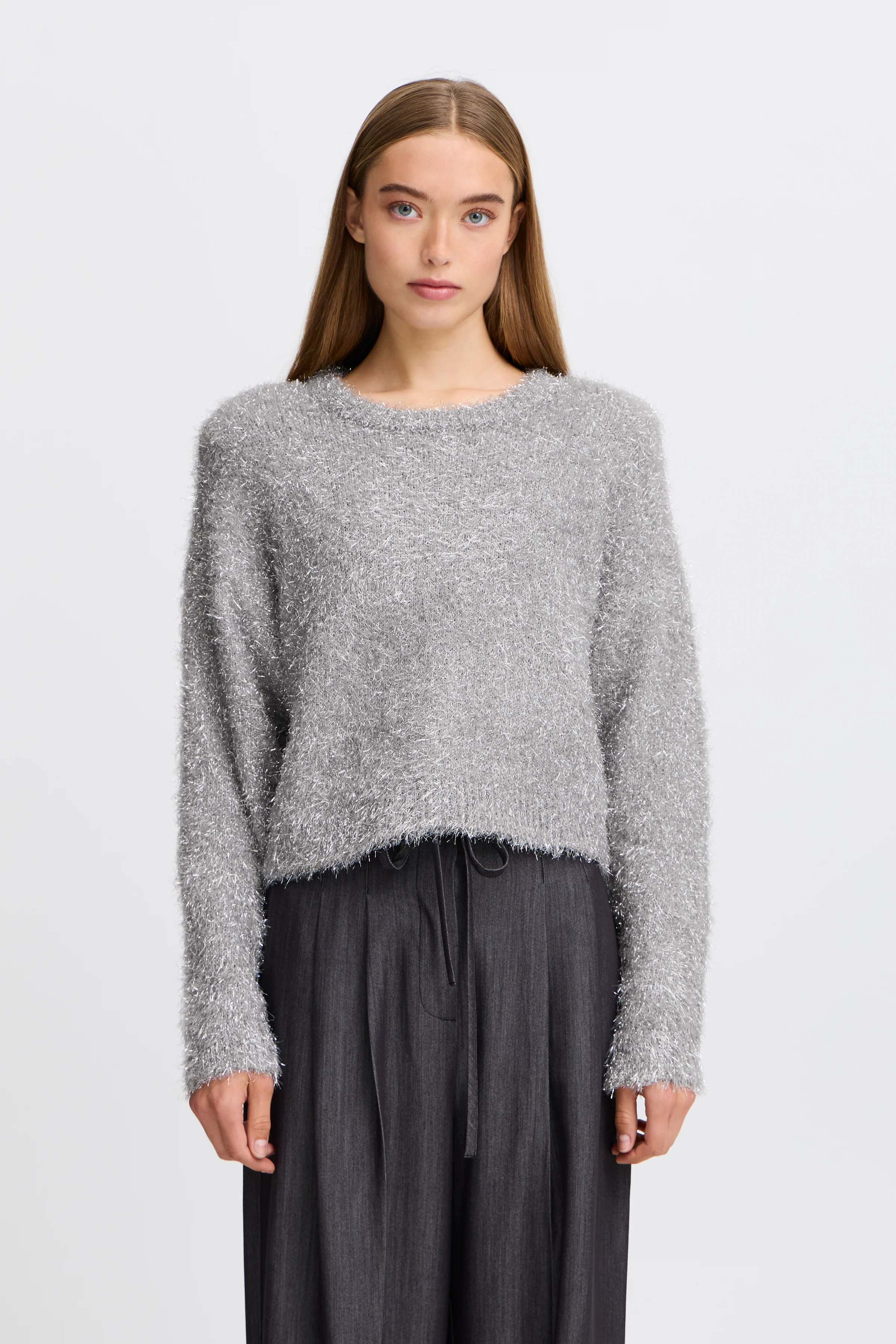 Lizzie Metallic Jumper (Silver)