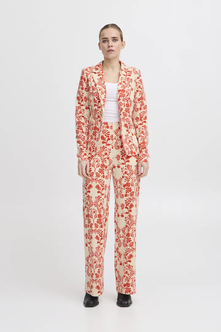Lizzy Wide Leg Pants (Fiesta Flower)