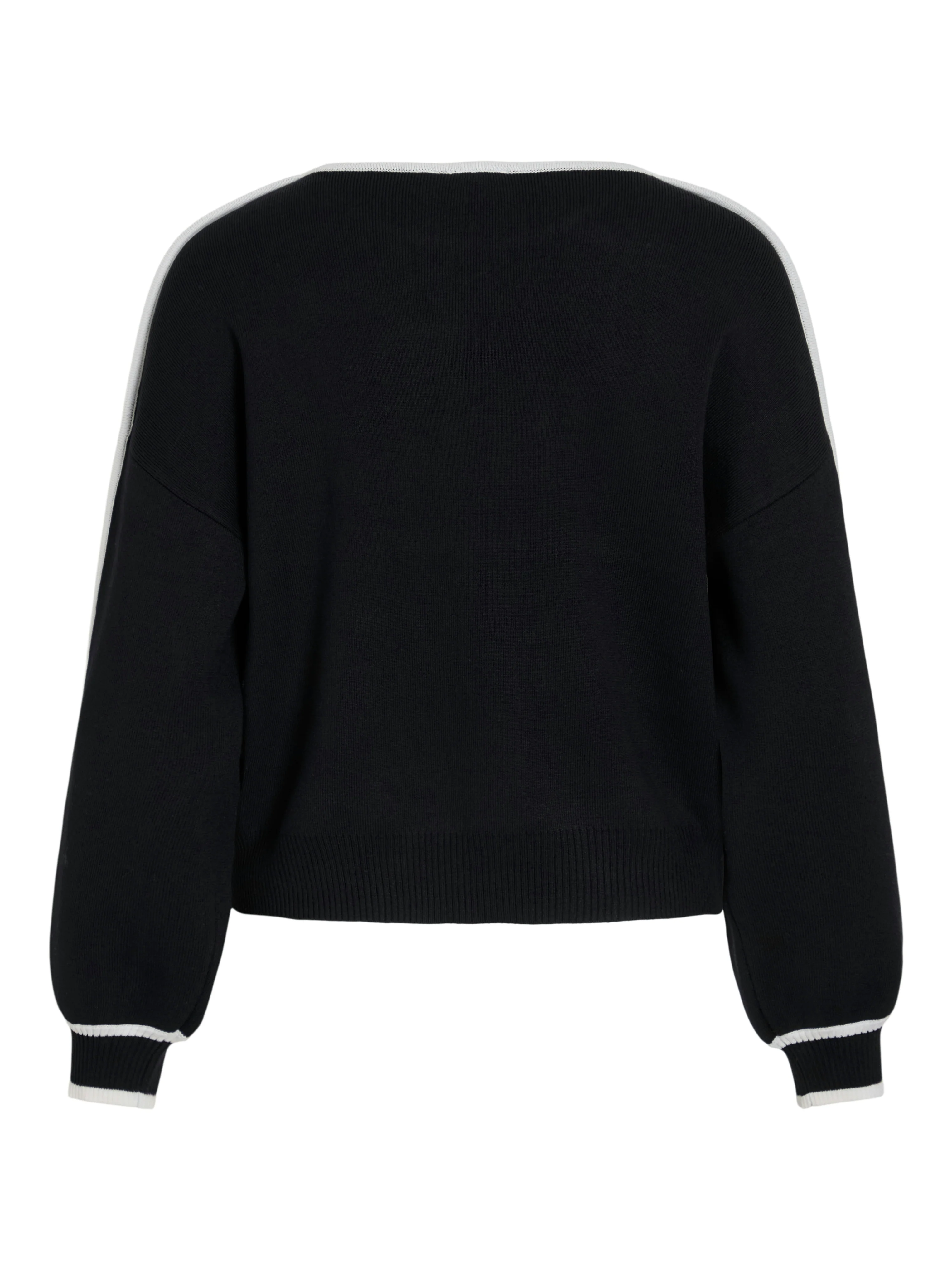 Loca Stripe Knit Jumper (Black/White) - Image 3