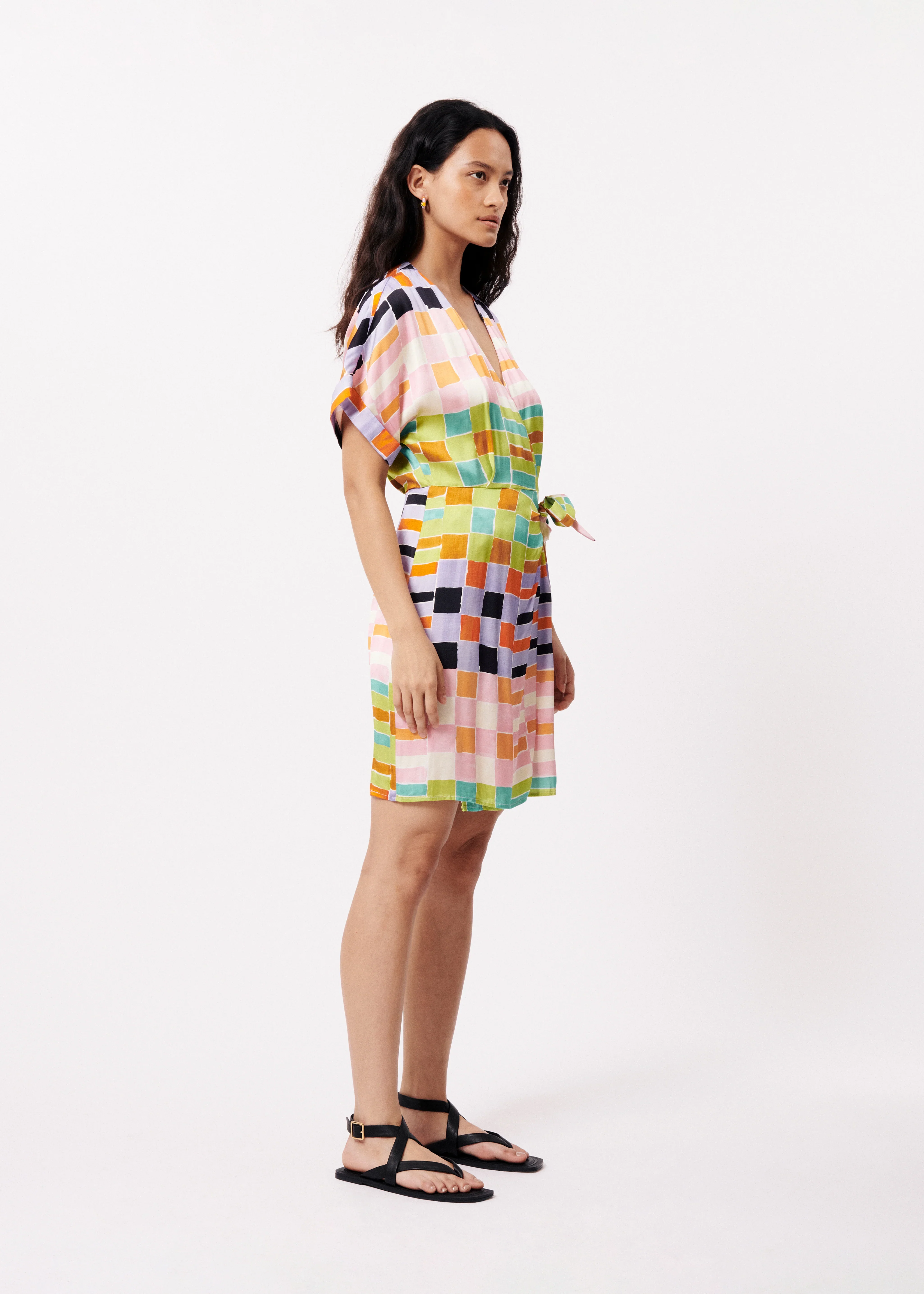 LOIS WRAP DRESS (MULTI) - Image 4