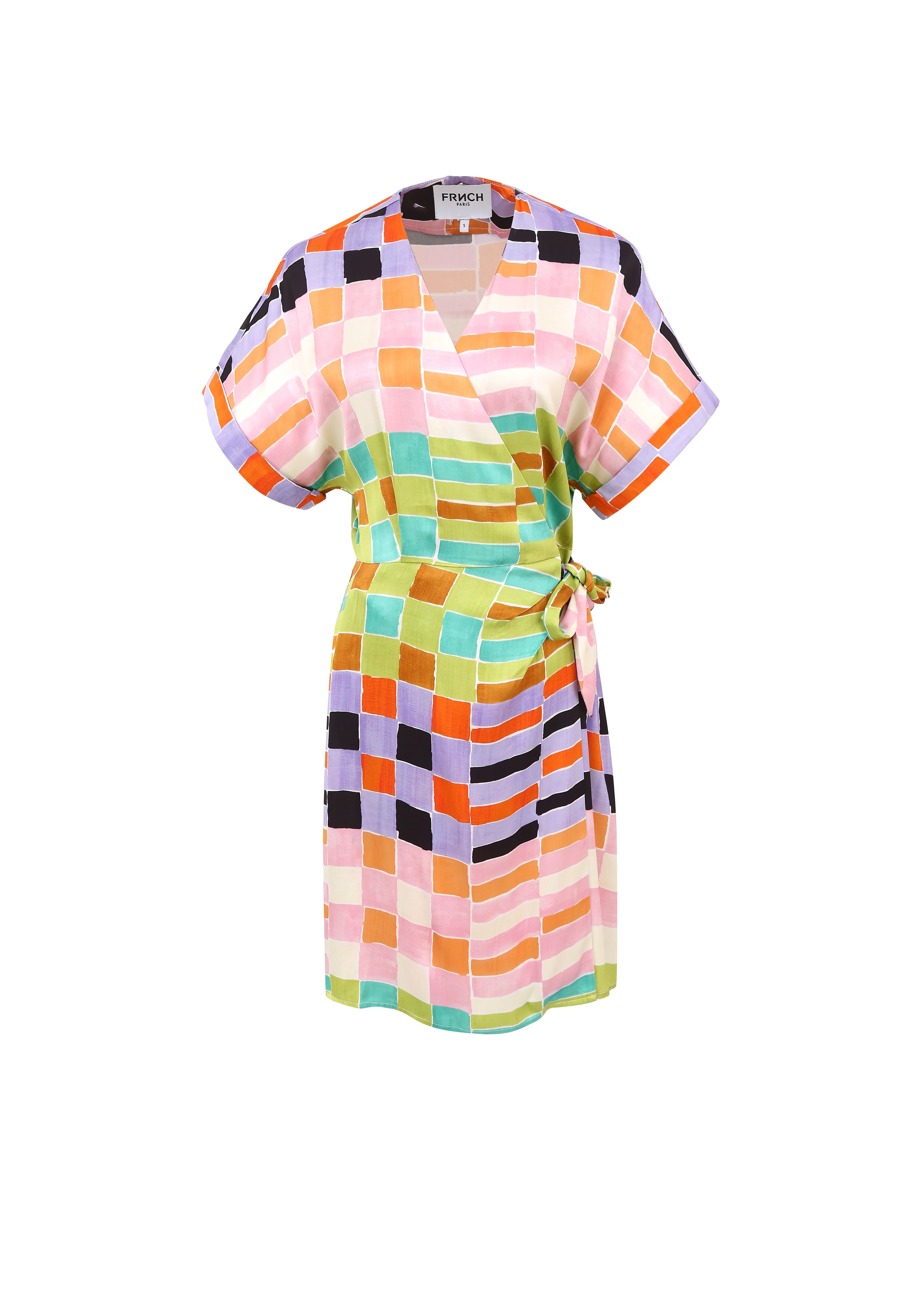LOIS WRAP DRESS (MULTI) - Image 7