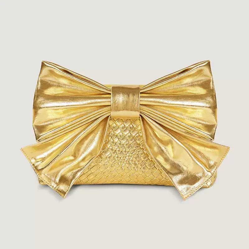 Lola Bow Bag (Gold) - Image 3
