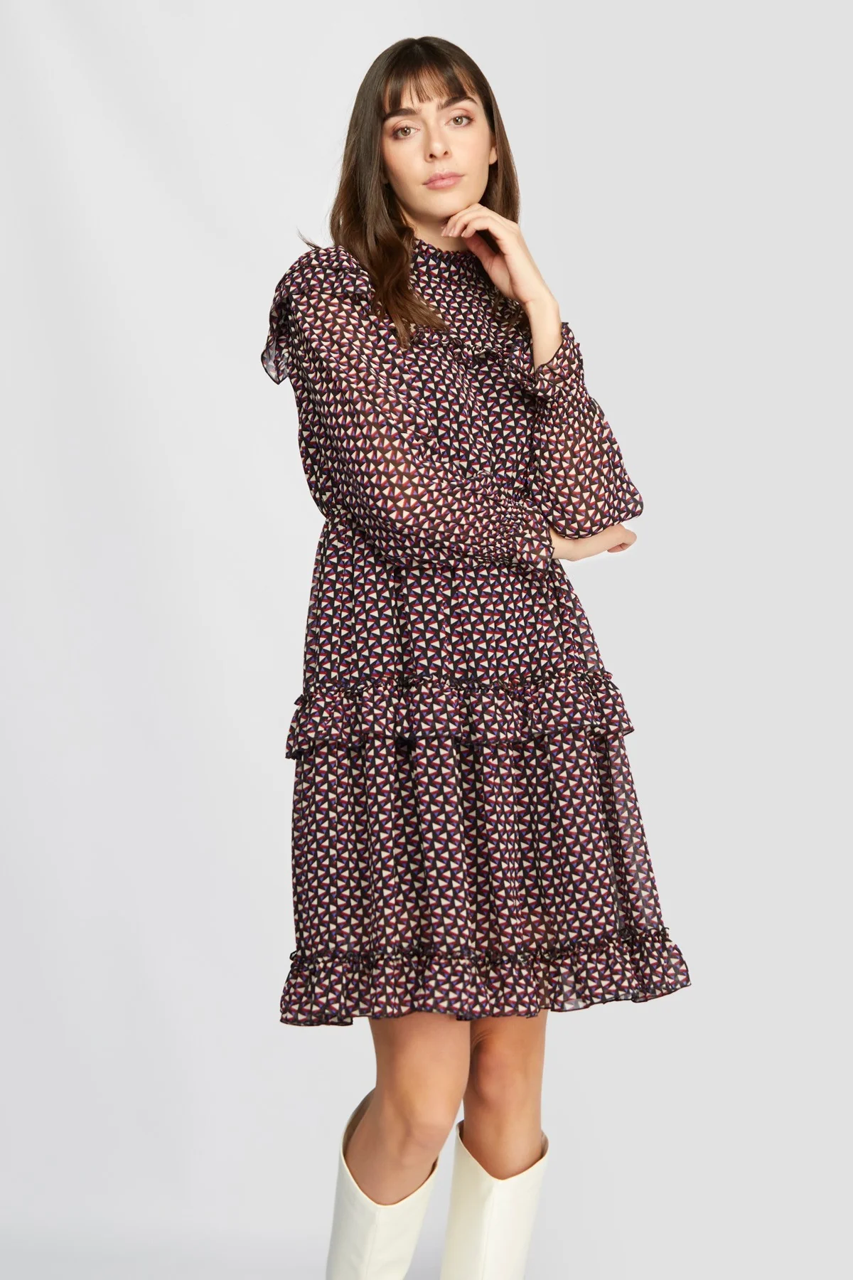 Lola Dress (Burgundy) - Image 2