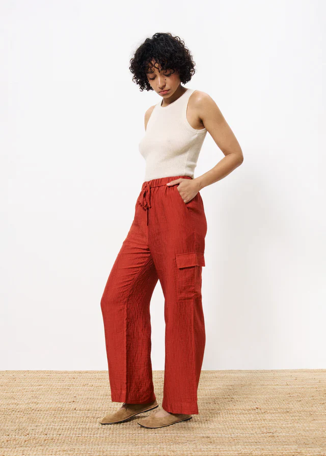 Loreen Cargo Pants (Rust) - Image 2