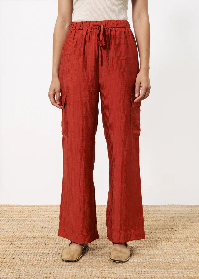 Loreen Cargo Pants (Rust) - Image 4