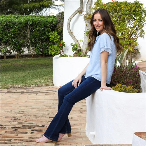 LORRAINA BOOTCUT JEAN SHORT LEG (VINTAGE BLUE) - Image 3