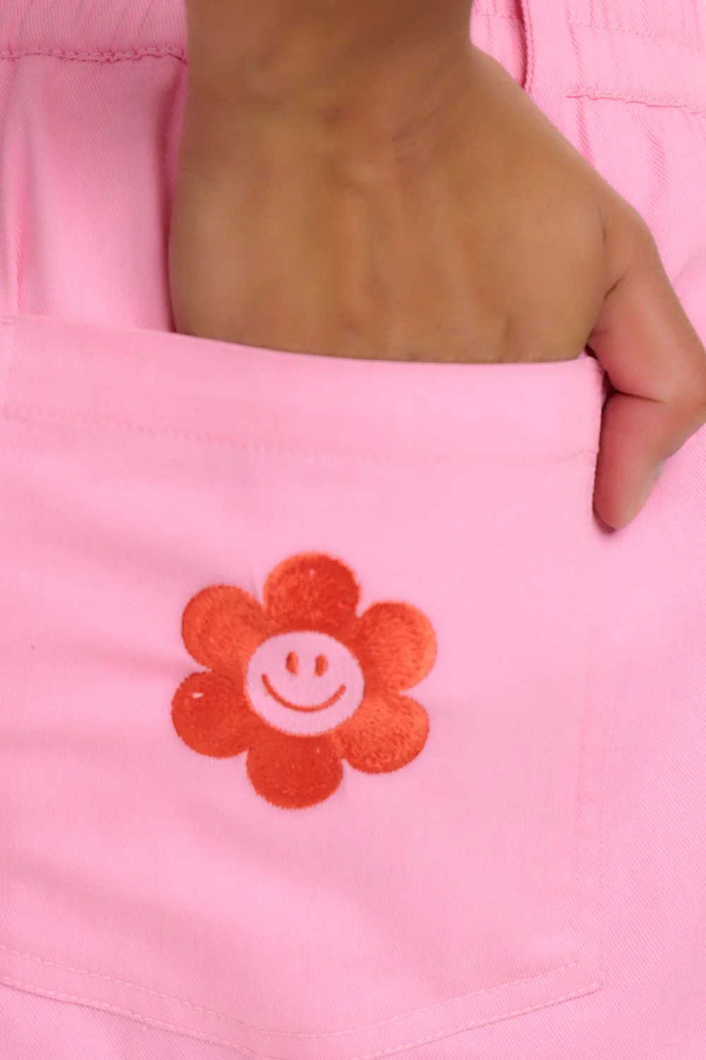 Lorrie Shorts (Pink/Smiley Flower Pocket) - Image 5
