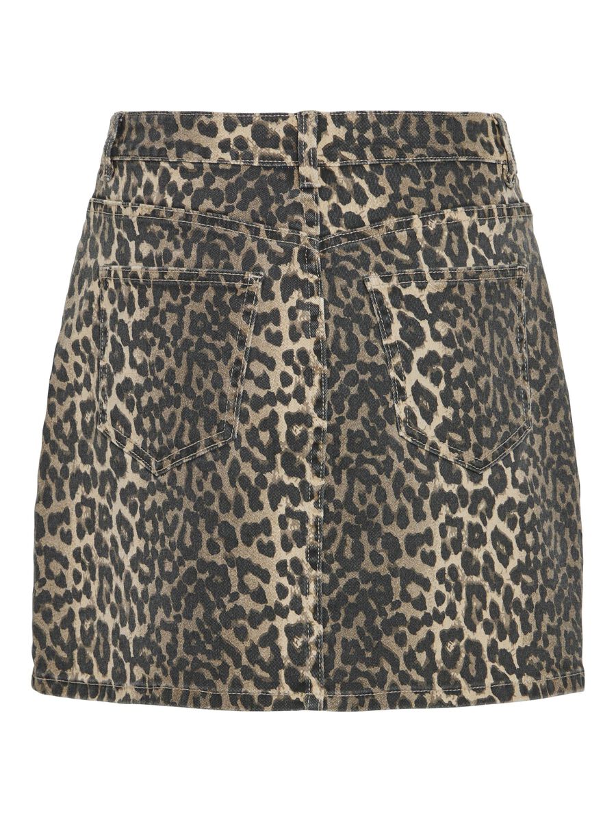 Louisa Mini Skirt (Birch/Leopard Print) - Image 7