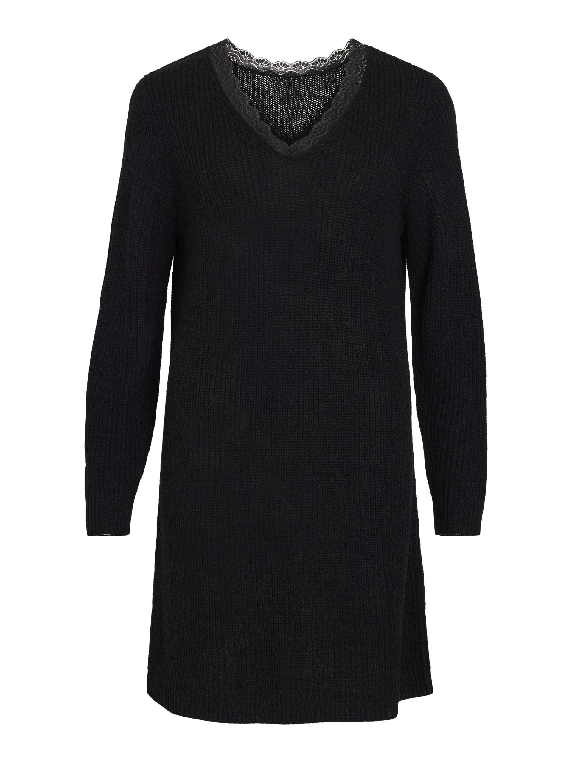Lourda Mini Knit Dress (Black) - Image 6