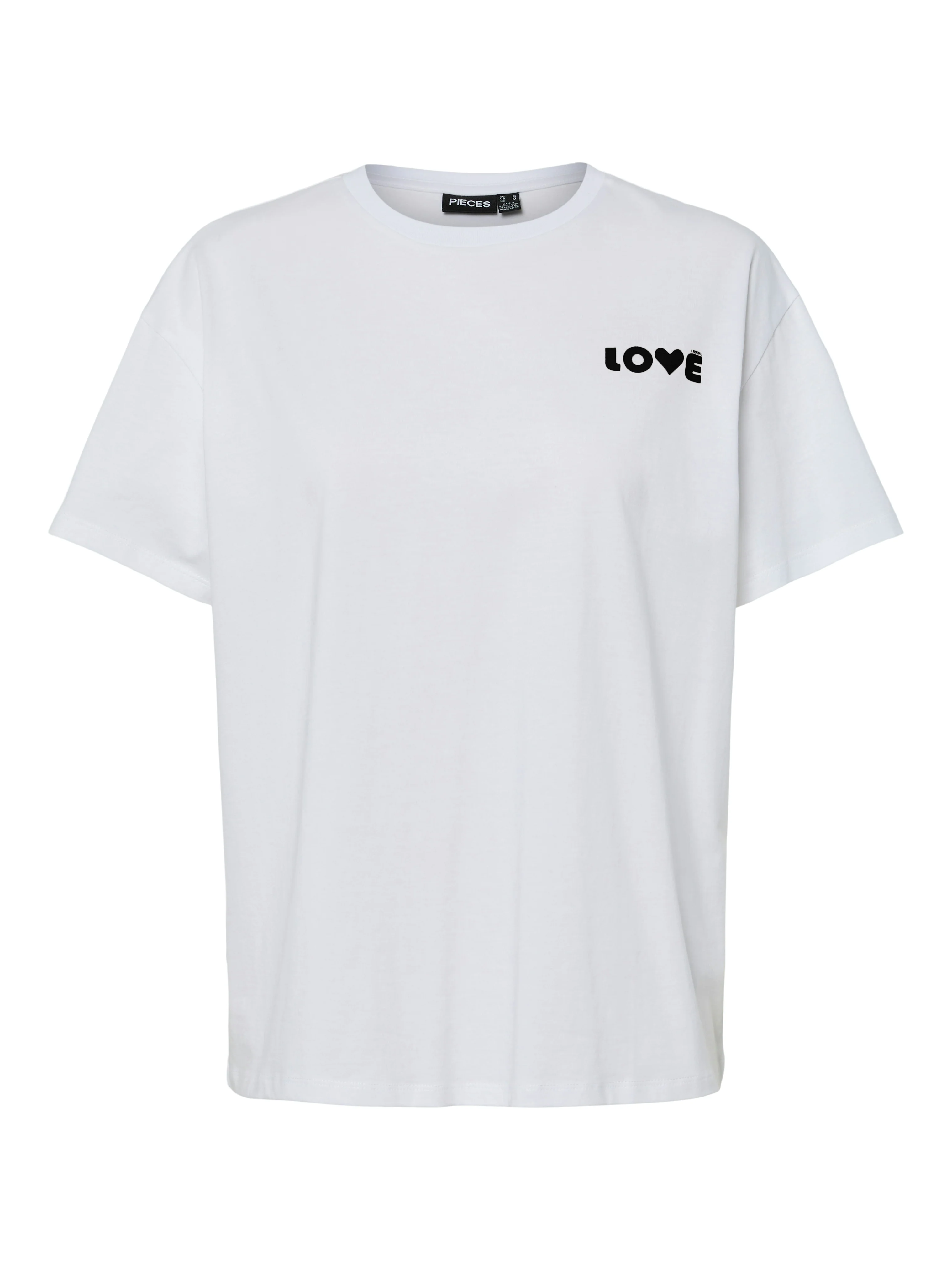 Love T-Shirt (Black/Bright White) - Image 3
