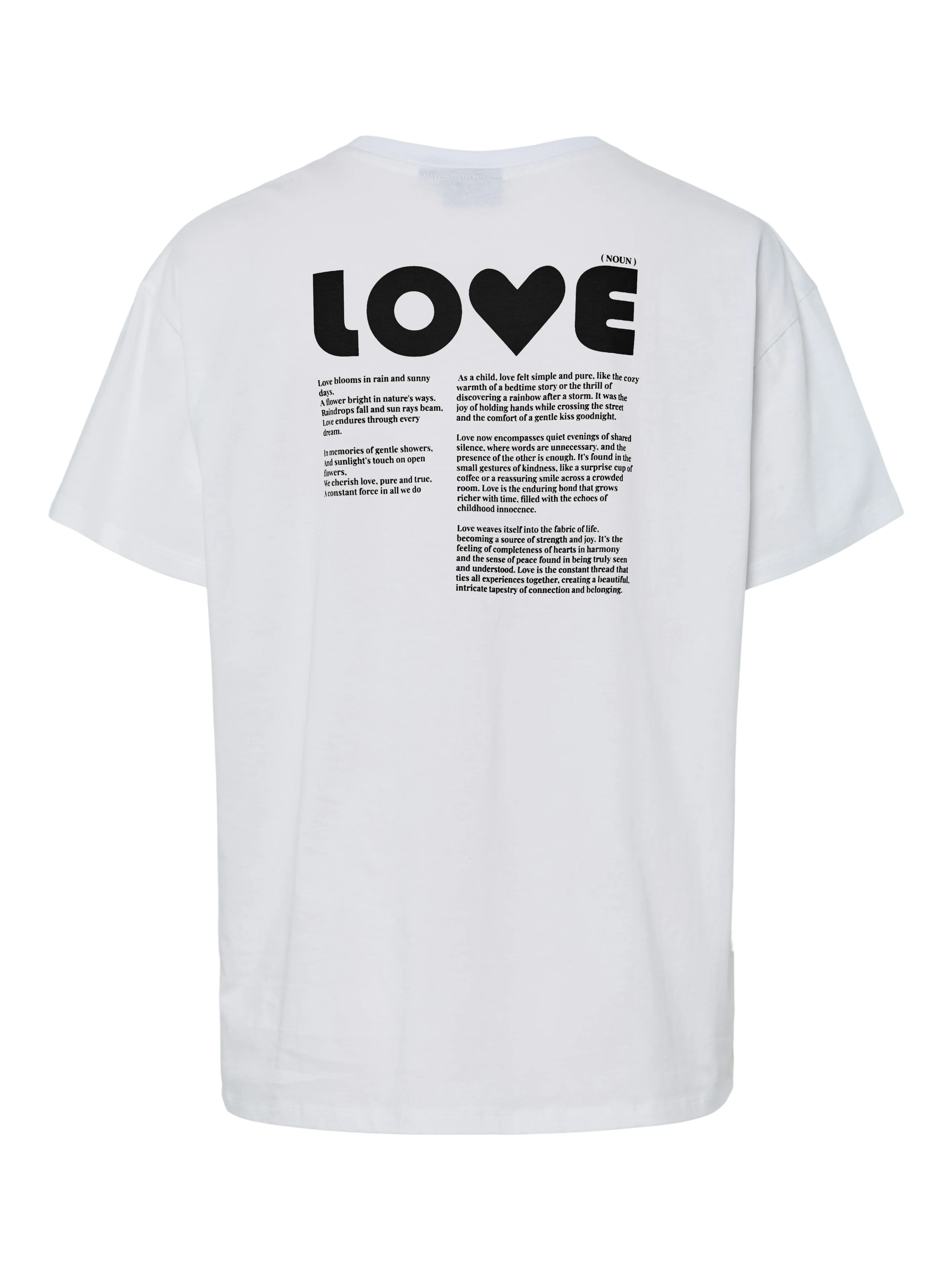 Love T-Shirt (Black/Bright White) - Image 4