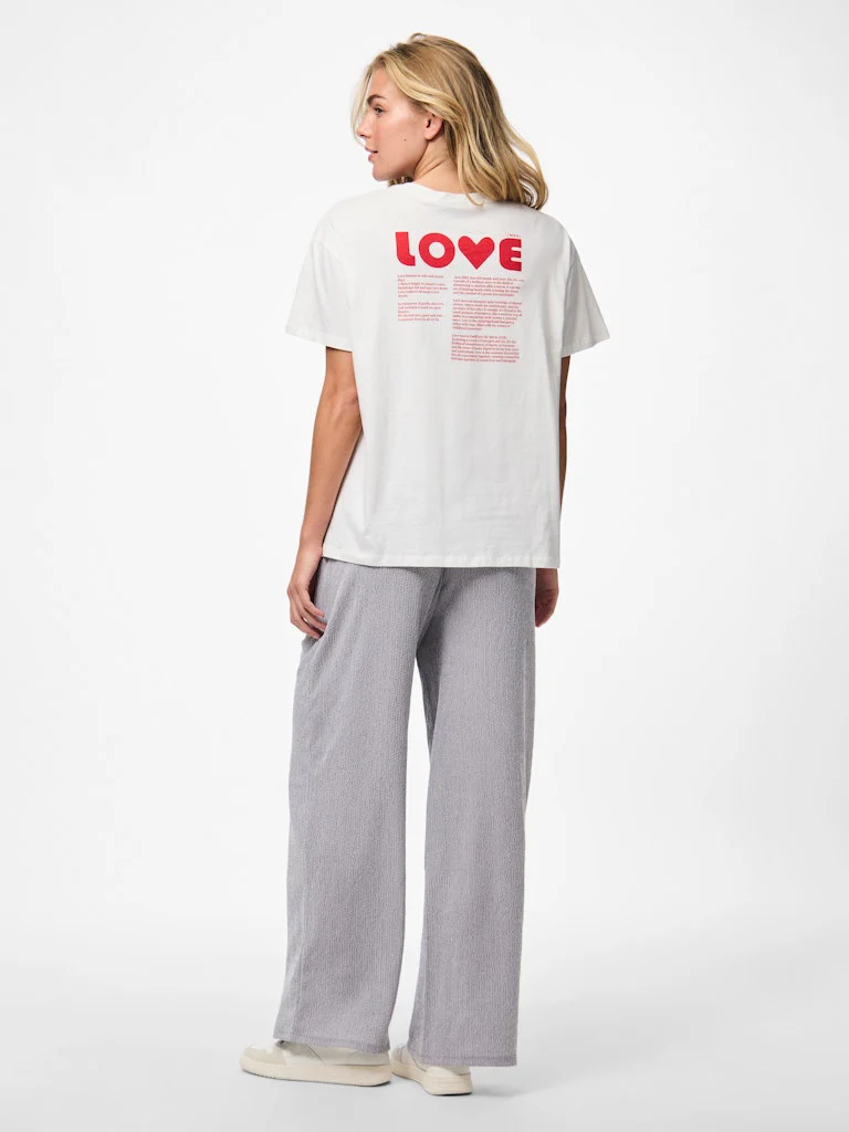 Love T-Shirt (Red/Bright White) - Image 2