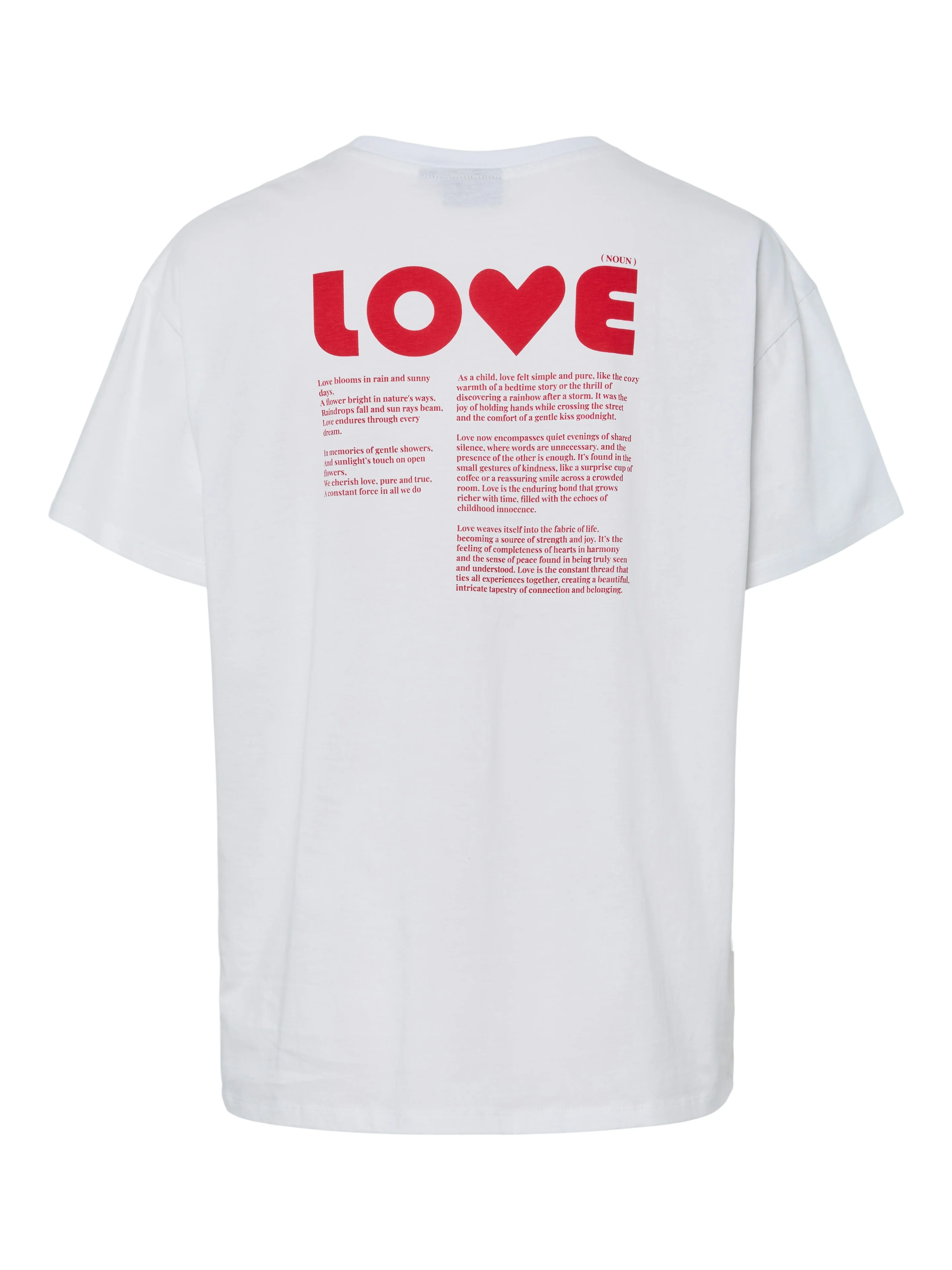 Love T-Shirt (Red/Bright White) - Image 7