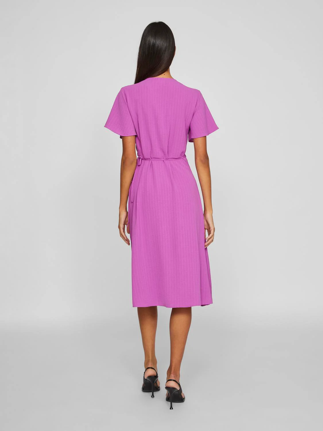 Lovie Wrap Midi Dress (Cattleya Orchid) - Image 4