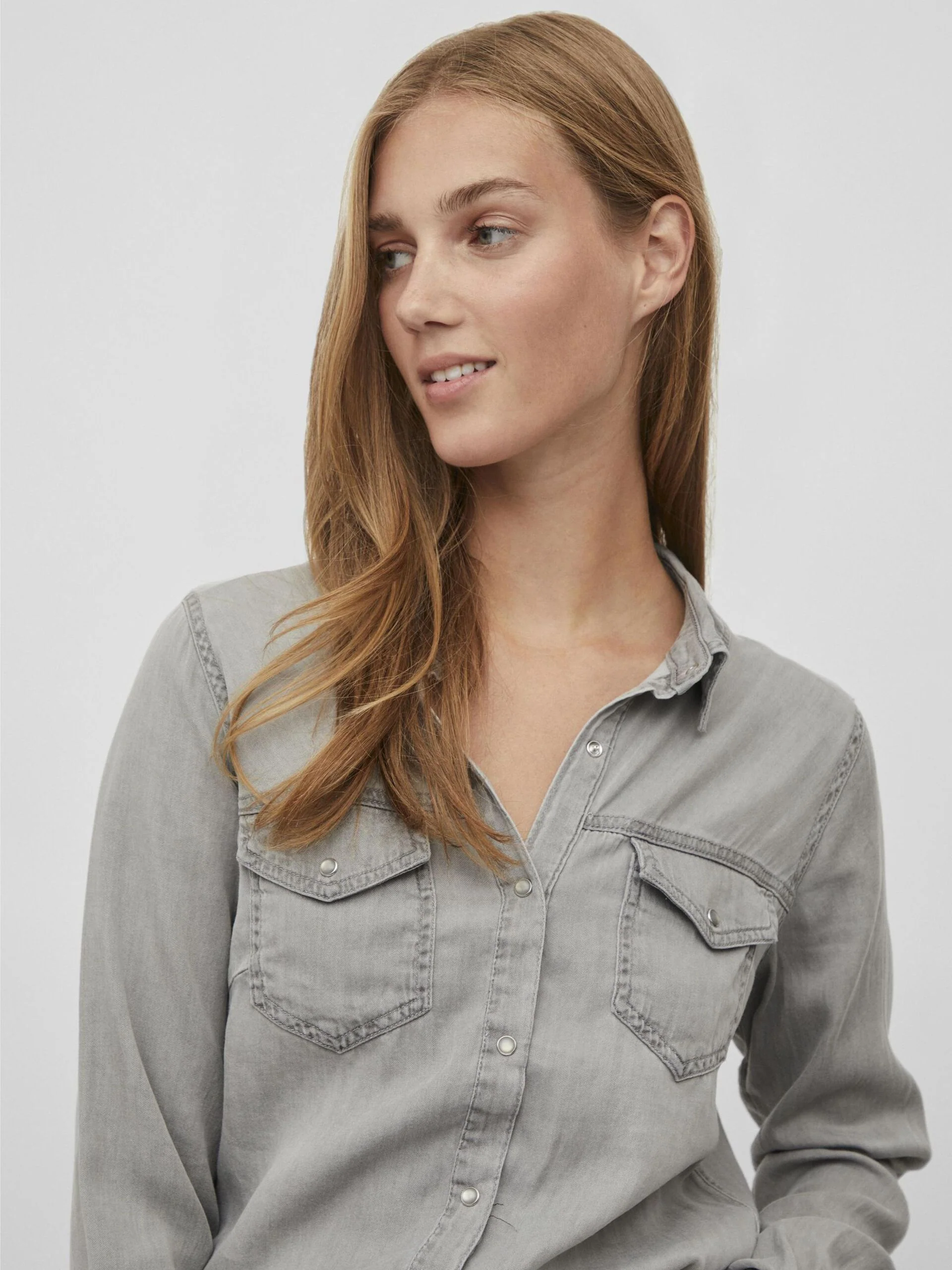 Luca Denim Shirt (Light Grey) - Image 4