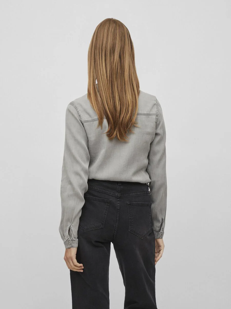 Luca Denim Shirt (Light Grey) - Image 5