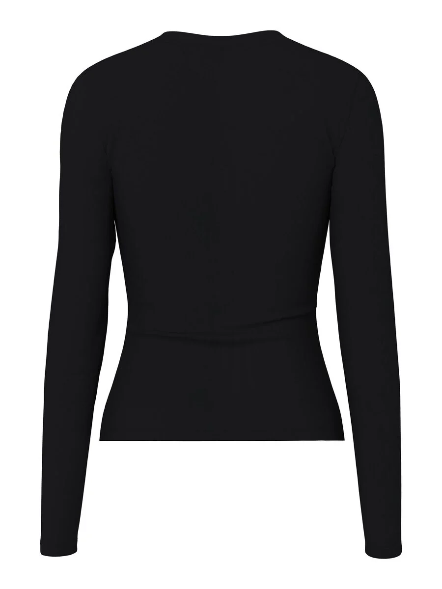Lula Long Sleeve Top (Black) - Image 5