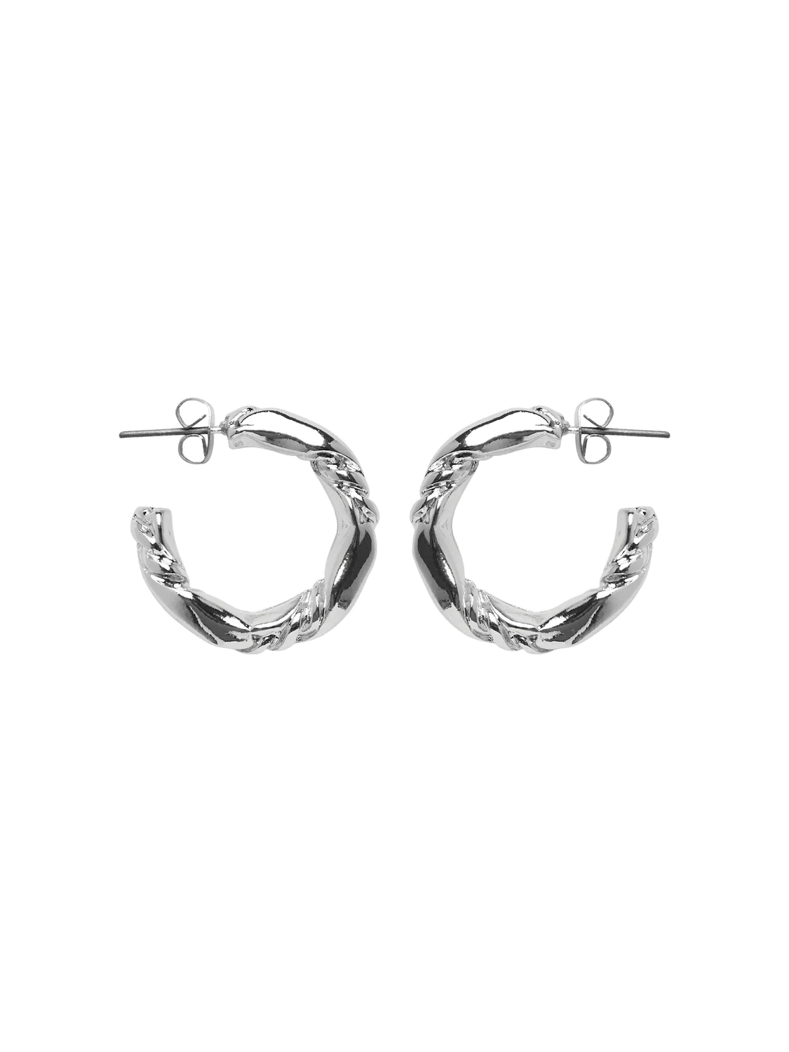 LULU HOOP EARRINGS (SILVER)