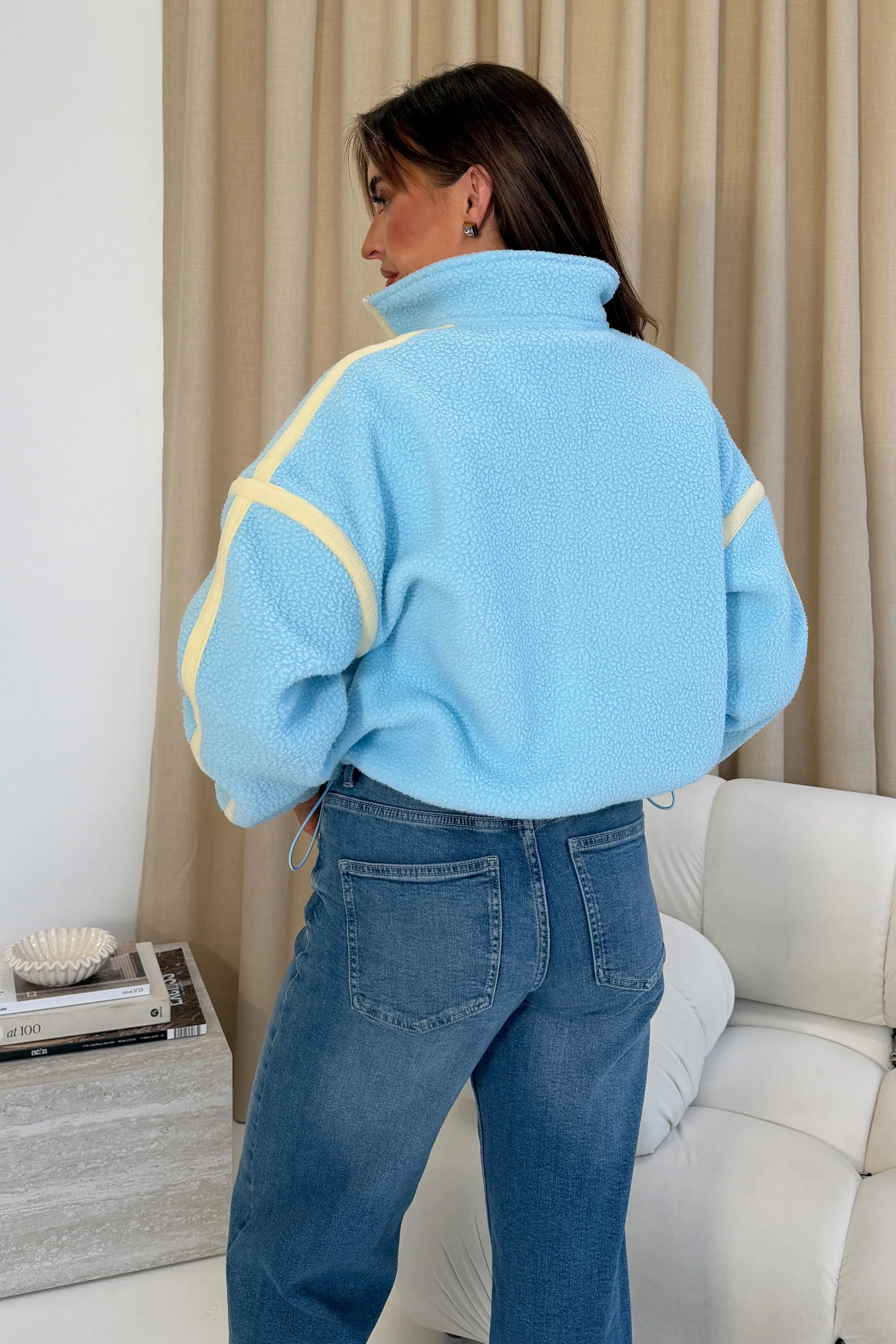 Lulu Zipped Fleece (Blue) - Image 5