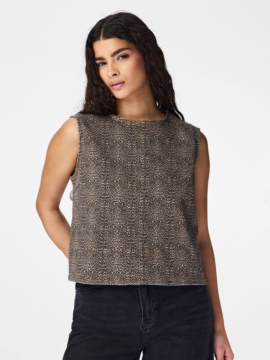 Lume Sleeveless Top (Rawhide/Mini Leo) - Image 2