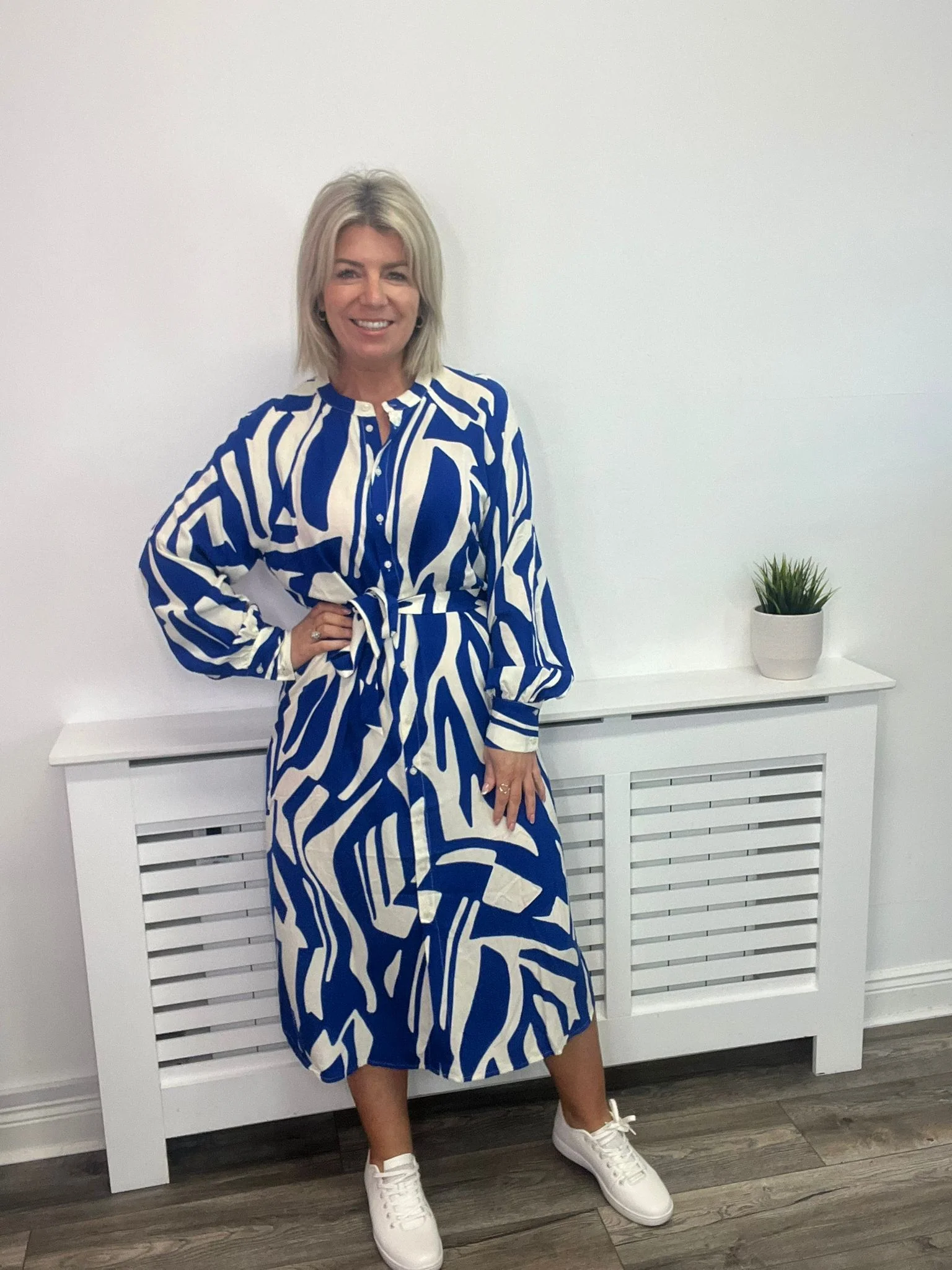 LUPA L/S DRESS(BLUE/WHITE) - Image 7