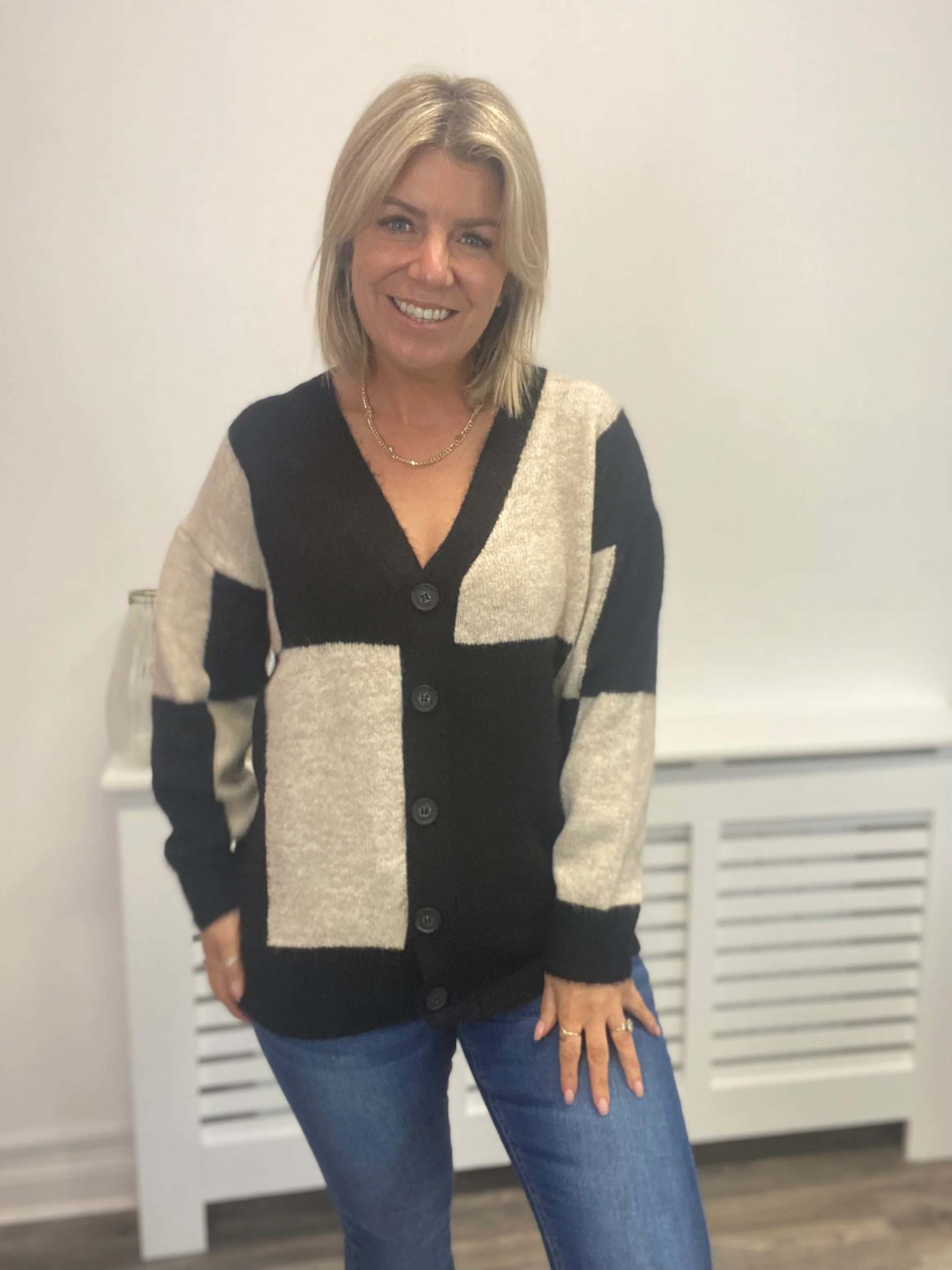 LURA CARDIGAN (METEORITE CHECK) - Image 4