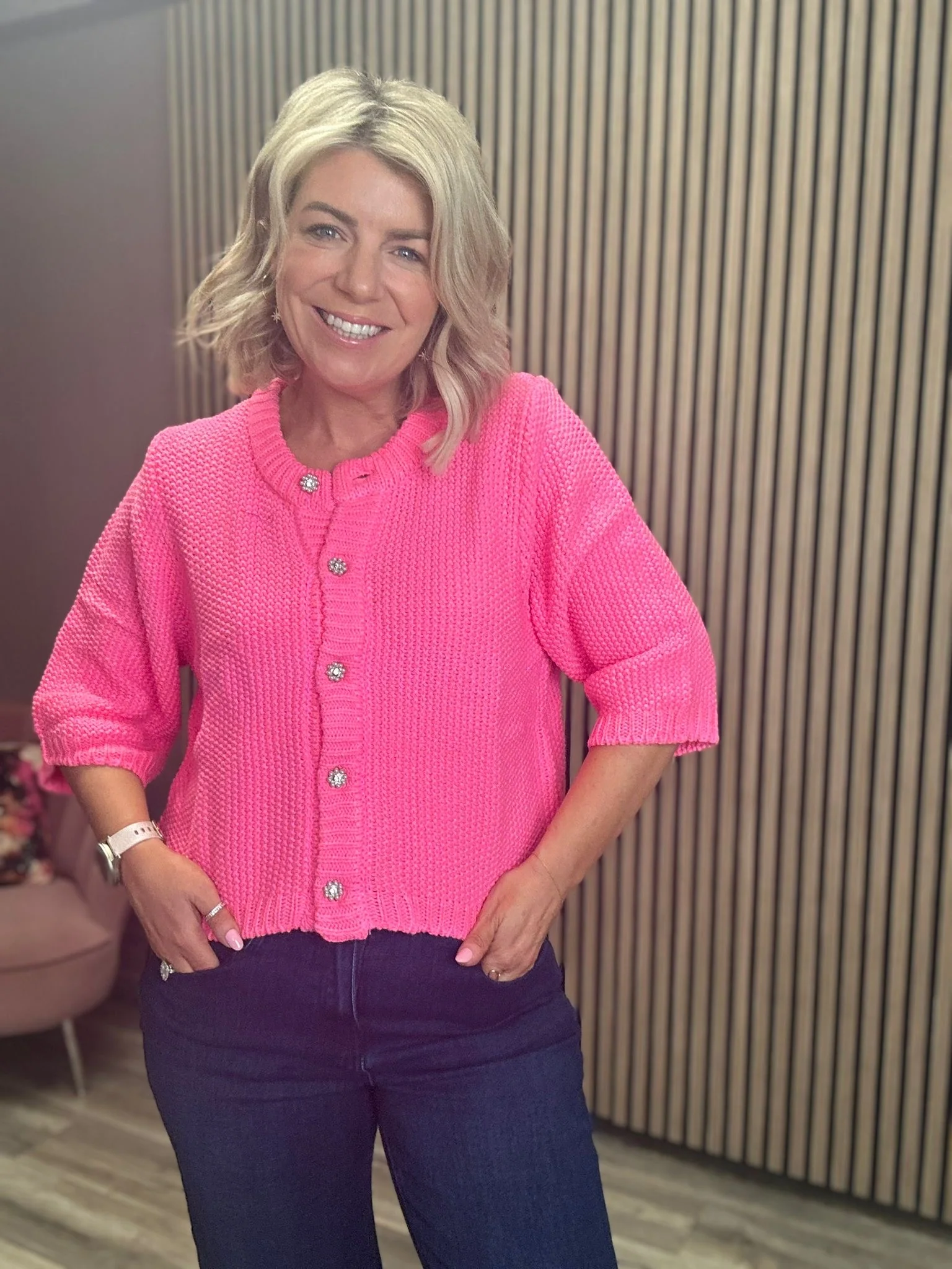 Lyn Cardigan (Pink) - Image 4