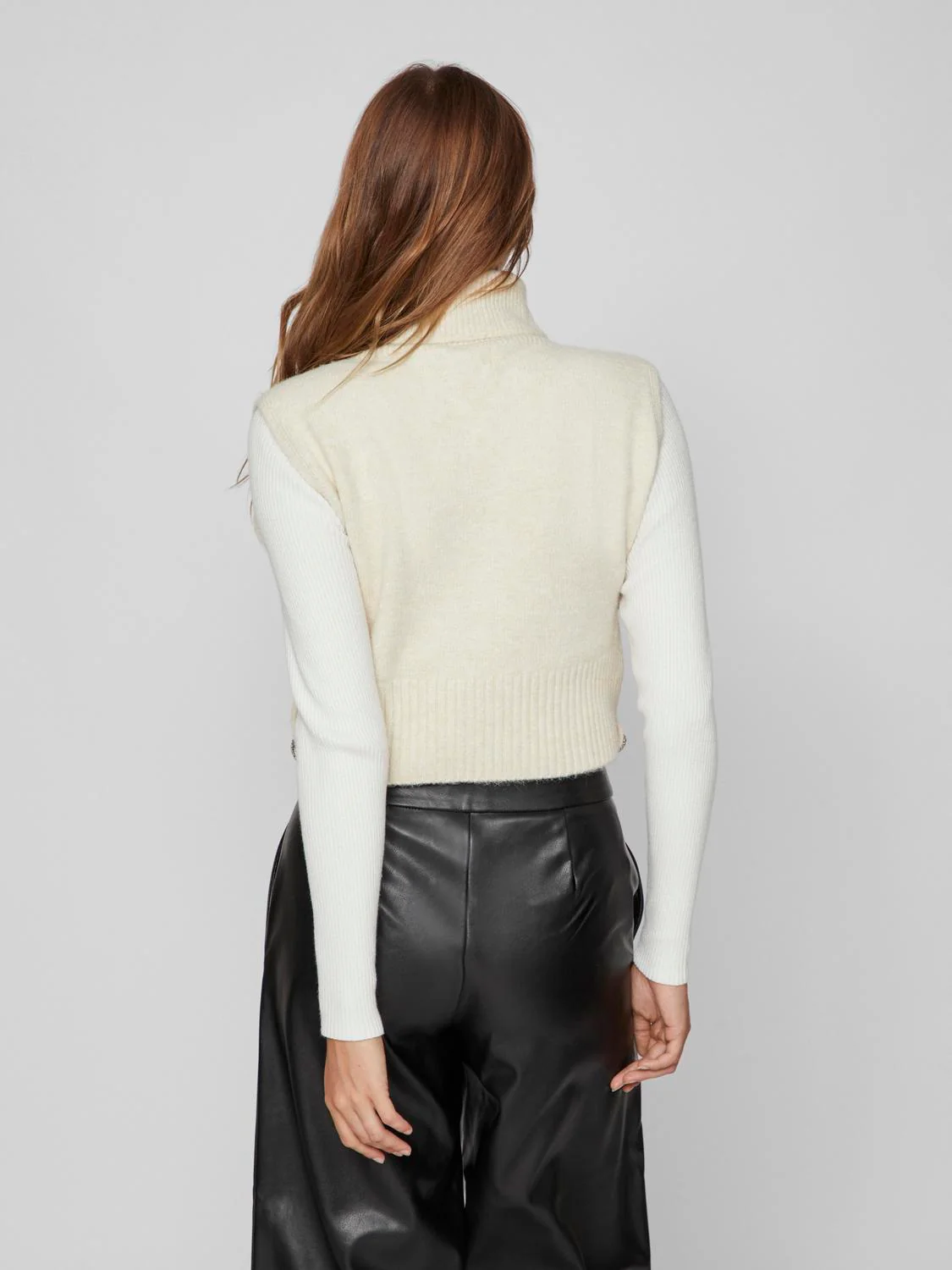 Lyra Knitted Sleeveless Top (Birch) - Image 4
