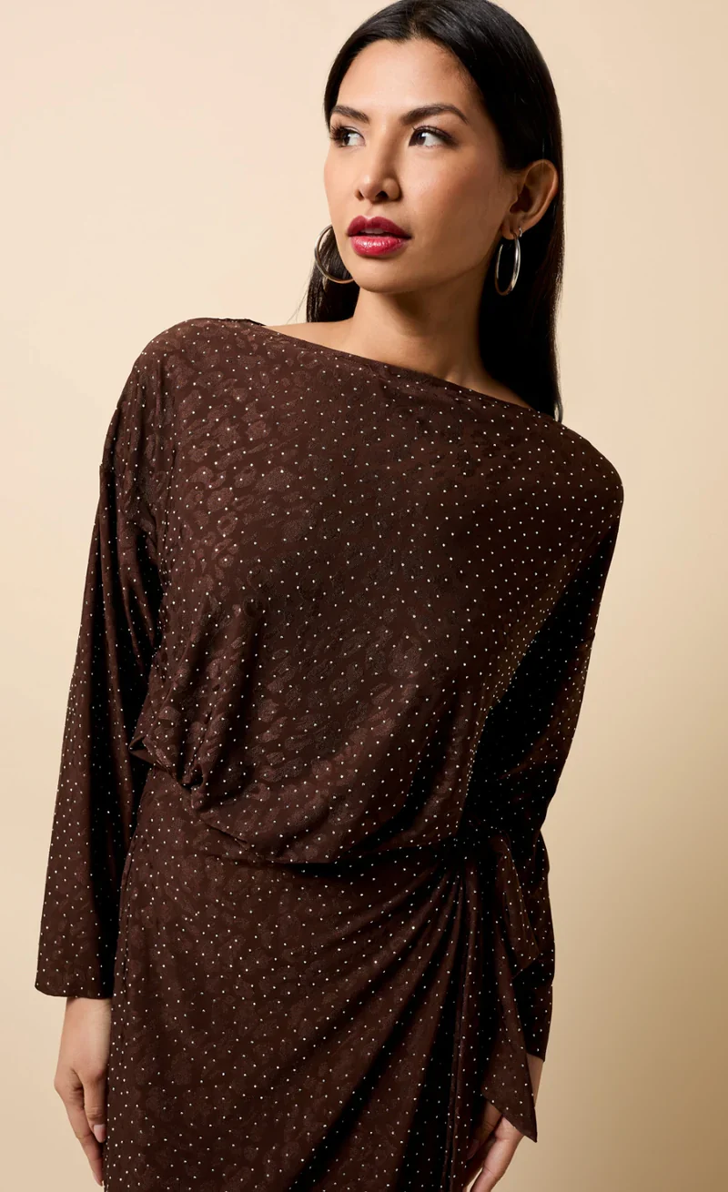 Lysandra Midaxi Dress (Chocolate) - Image 3