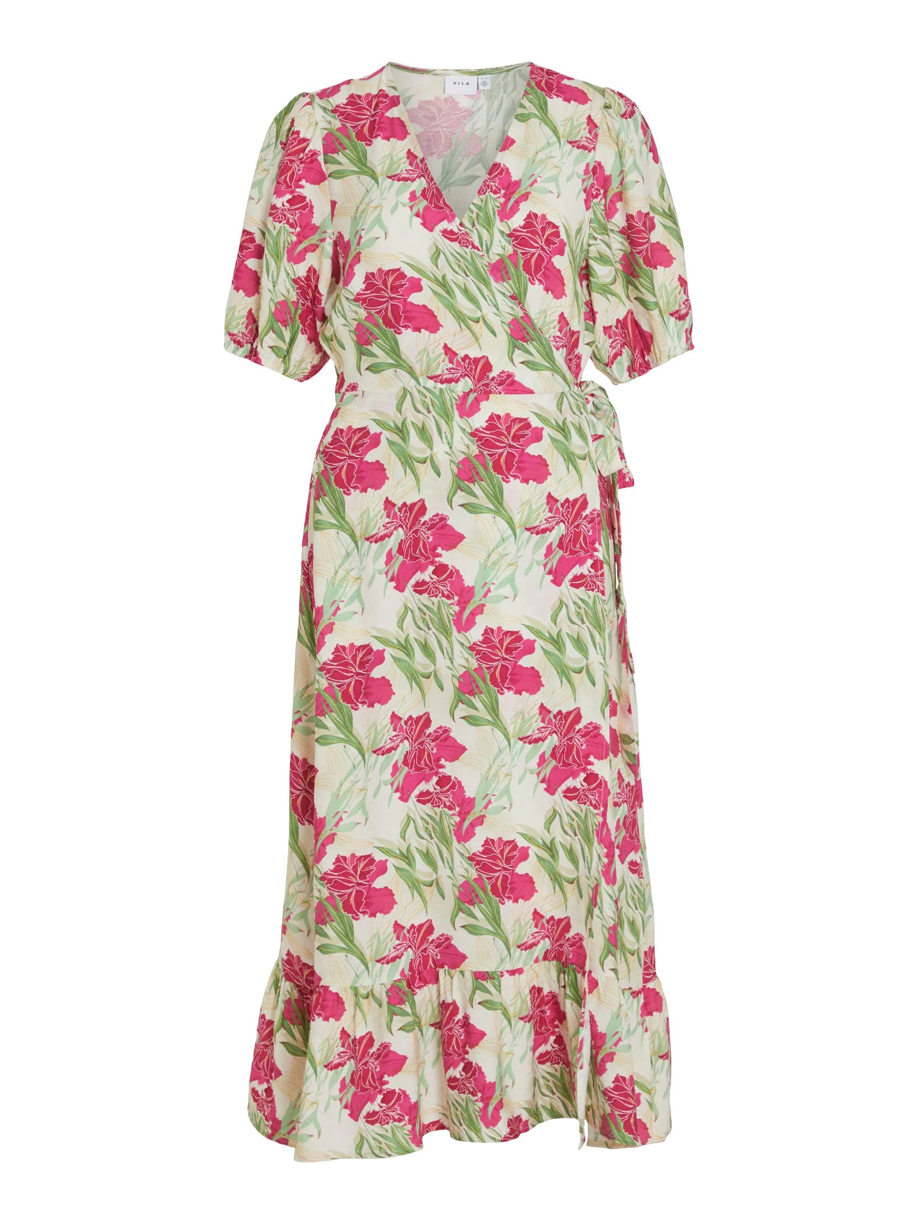 MACY 2/4 MIDI DRESS (BIRCH/PINK FLOWER) - Image 5