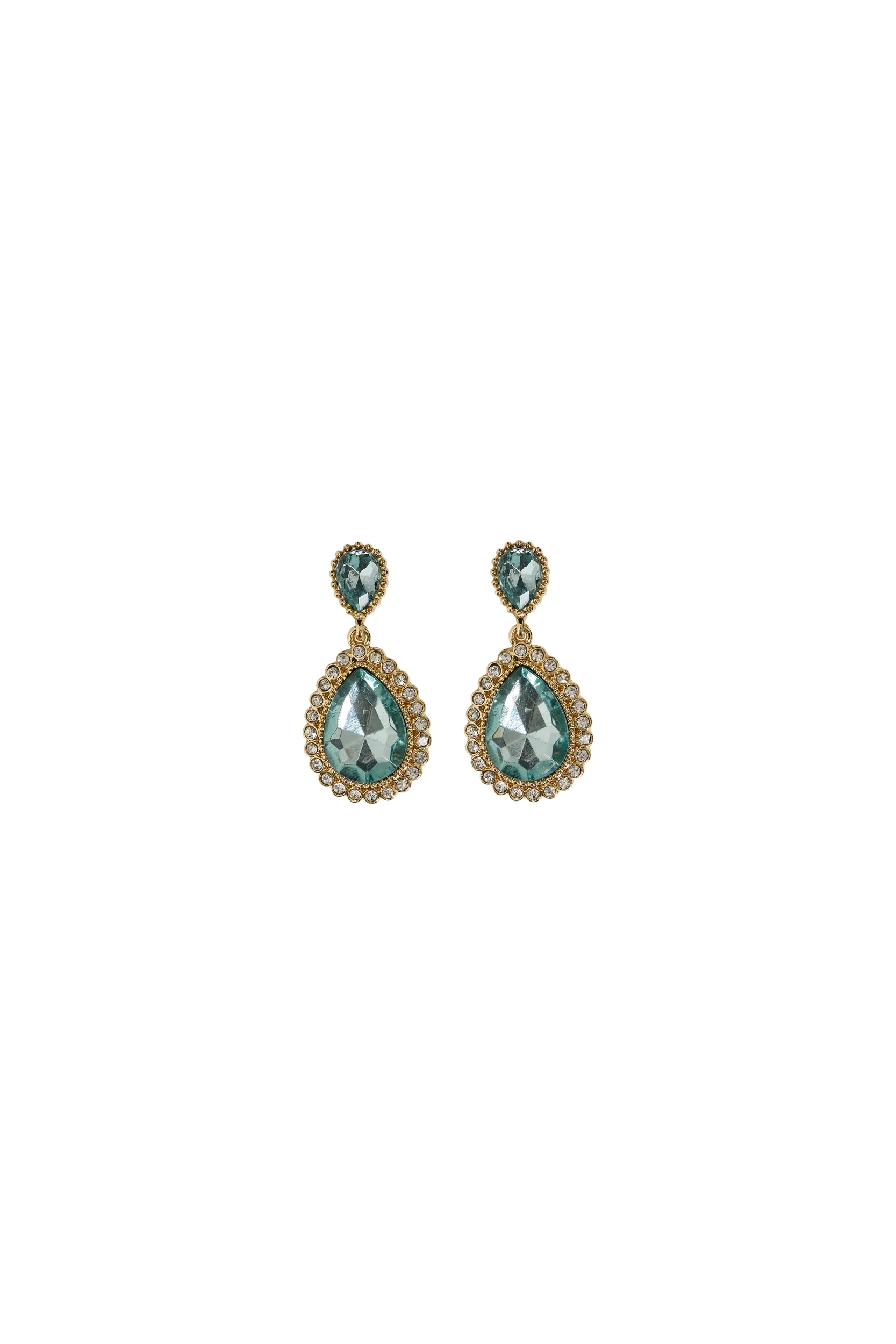 MACY DROP EARRINGS (GREEN) - Image 3